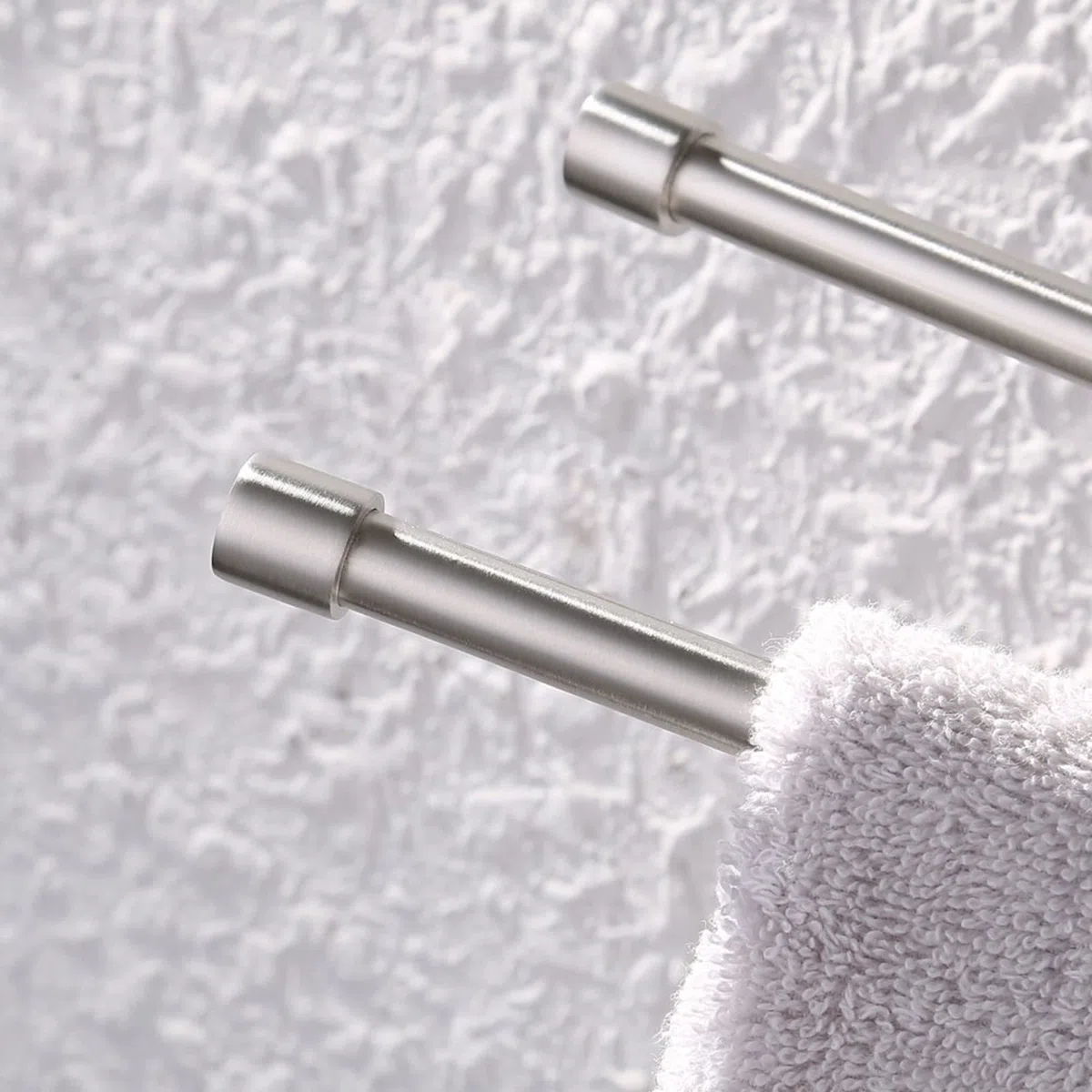 KES Portasciugamani Girevole SUS304 Portasciugamani da Bagno in Acciaio Inox con 2 Barre Girevoli Finitura Spazzolata a Parete, A2102S2-2