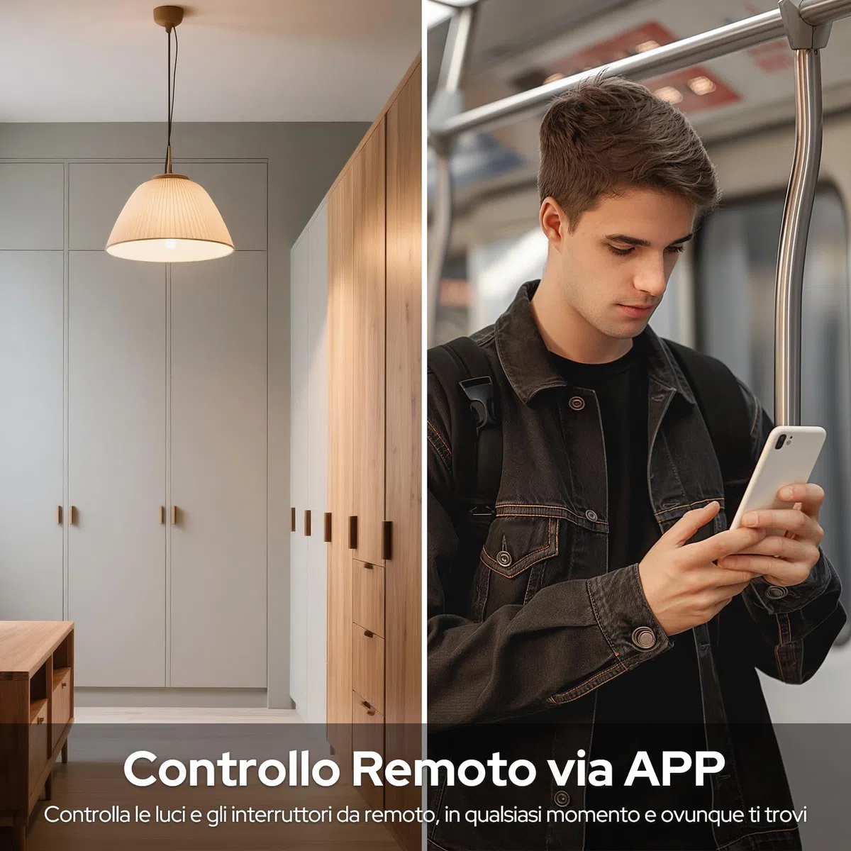 LoraTap Interruttore WiFi Alexa, Smart Timer Switch Funziona in Parallelo con Interruttore a Parete Originale, Compatibile con Alexa Echo e Google Home, 2pz Ricevitori a Relè 2500W