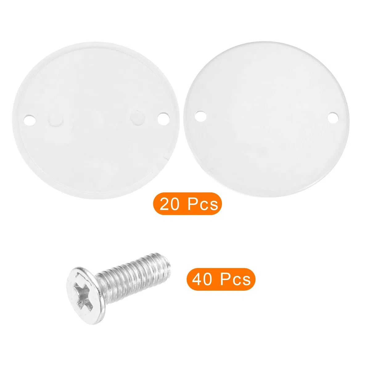 QUARKZMAN Coperchio per Scatola di Giunzione Rotonda per Condotto in PVC con Viti 65mm OD per Scatola di Condotto Pacco da 20