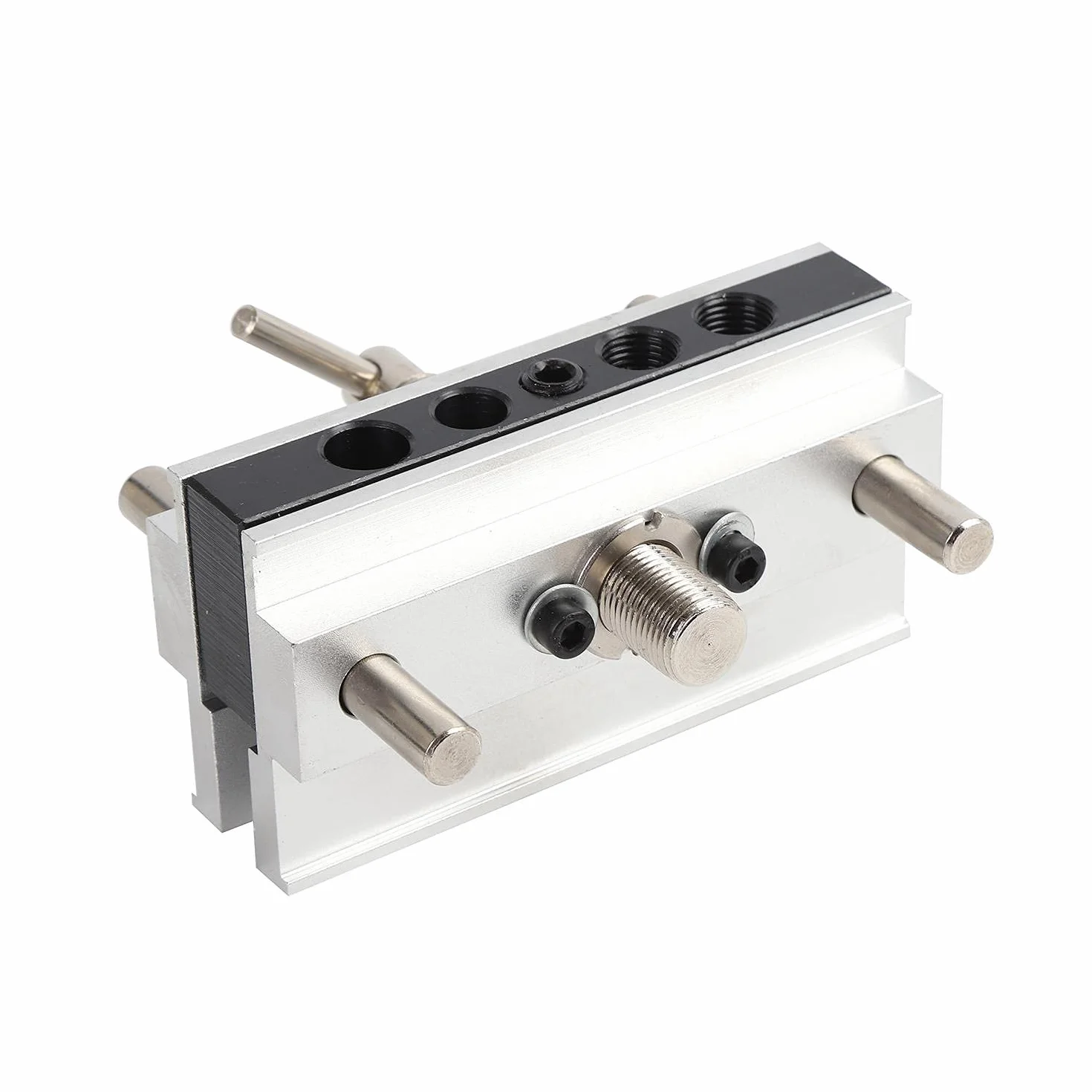 KATSU Kit Maschera di Centraggio Autocentrante, Misure Metriche, Guida per la Perforazione del Foro Strumento di Localizzazione del Posizionatore per la Lavorazione del Legno per Legni Spessi 105408