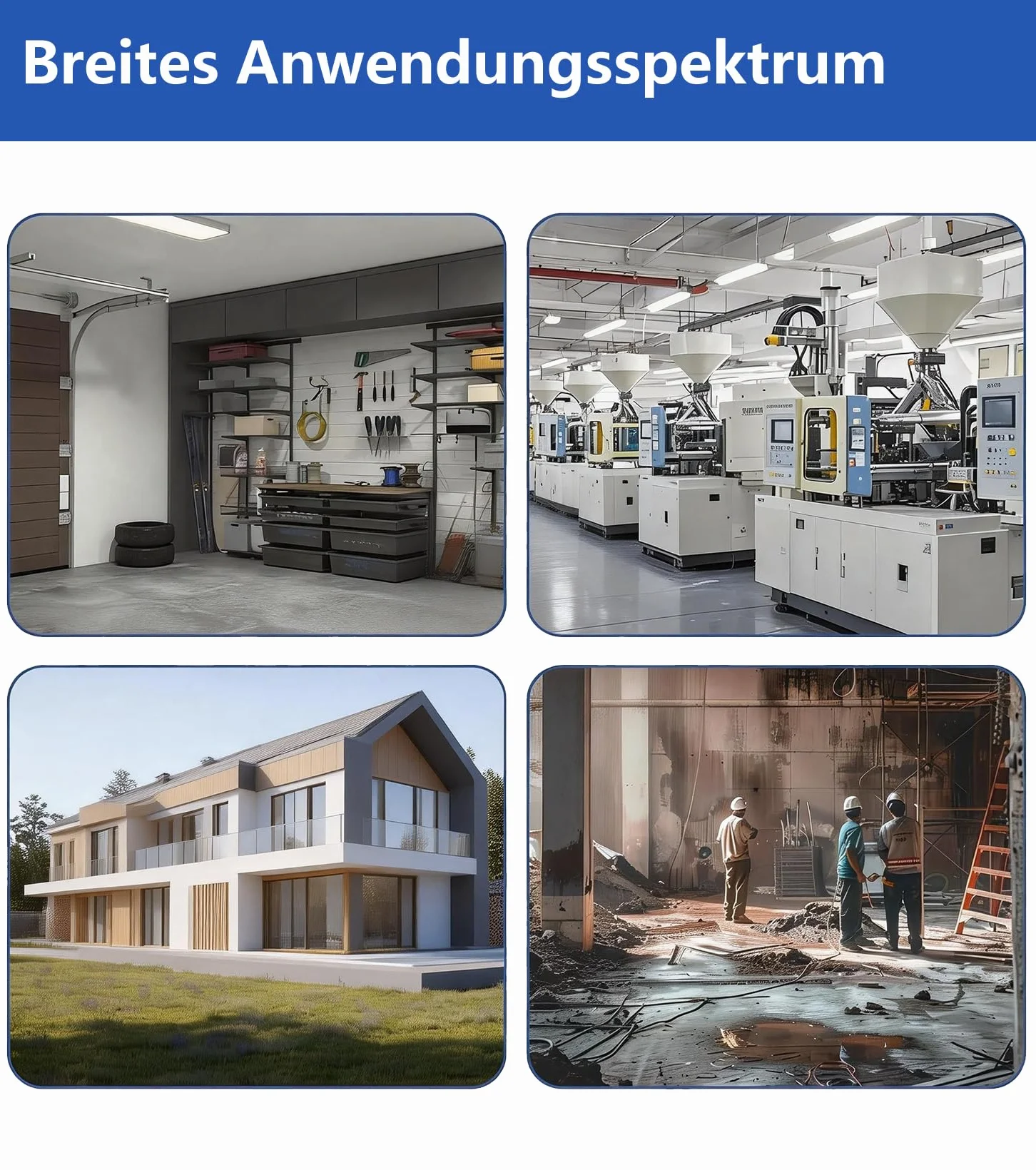 Distributore di corrente da parete 16 A precablato,scatola elettrica da parete con presa da 4 x 230 V Schuko IP44, impermeabile a parete per cantieri case interni ed esterni