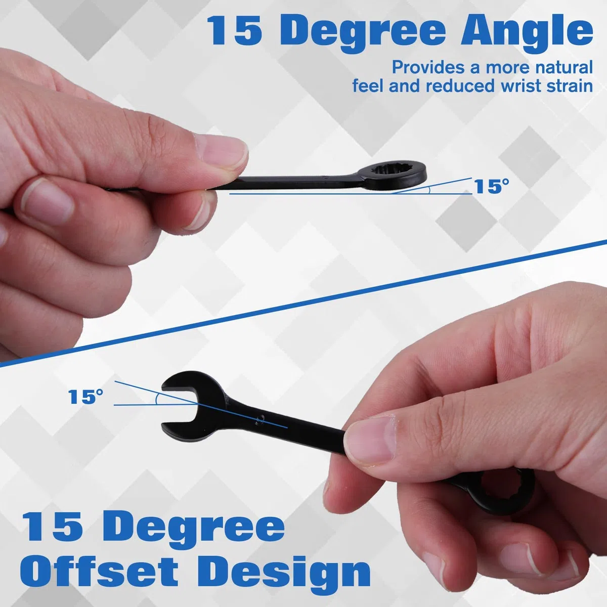 Set di 10 mini chiavi di accensione metriche standard da 4 a 11 mm, con estremità aperta e estremità a scatola, set di chiavi combinate sottili e piccole, con custodia portatile e