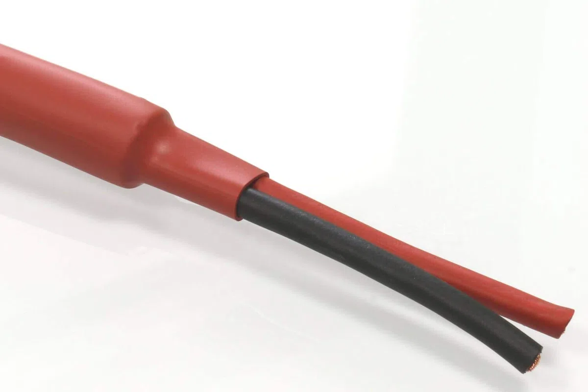 Ricable Custom R216/5 - diametro 16 mm 2:1-5 metri Guaina Termorestringente Rosso
