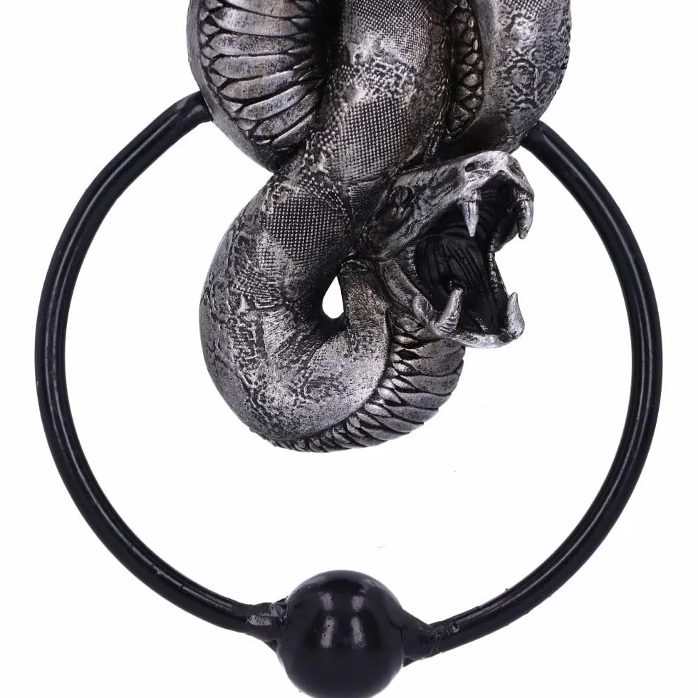 Nemesis Now Licenza Ufficiale Harry Potter The Dark Mark Door Knocker 23 cm, Argento, 23cm