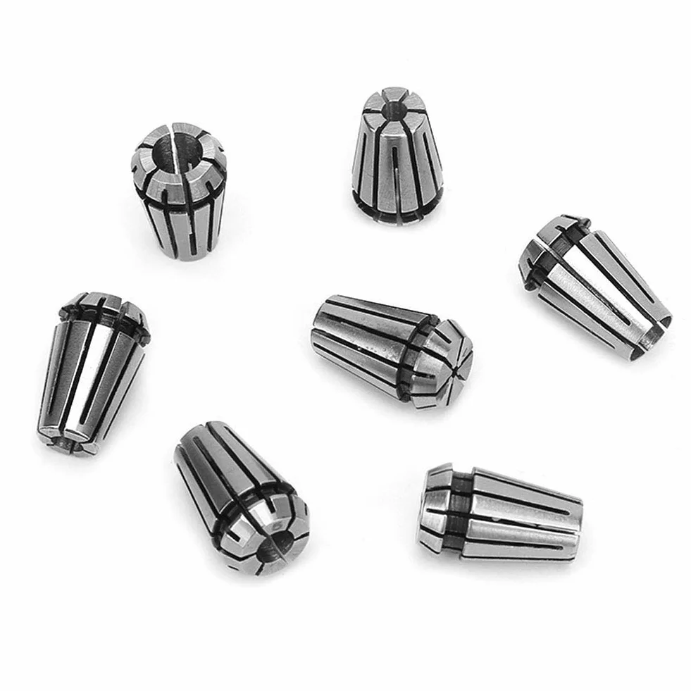 ER11 Set di Pinze a Molla di Precisione e ER11 Asta di Prolunga per Supporto Albero Motore da 5 Mm Mandrino a Pinza ER11 per Macchine per Incidere CNC e Utensili per Tornio di Fresatura