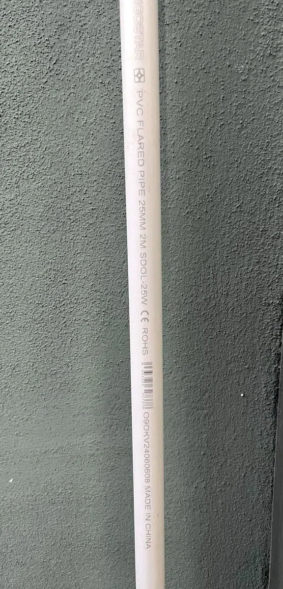 Tubo RK rigido bianco 25 mm per impianti elettrici passaggio cavi 2 metri kit 20 metri 10 pezzi ad innesto rapido