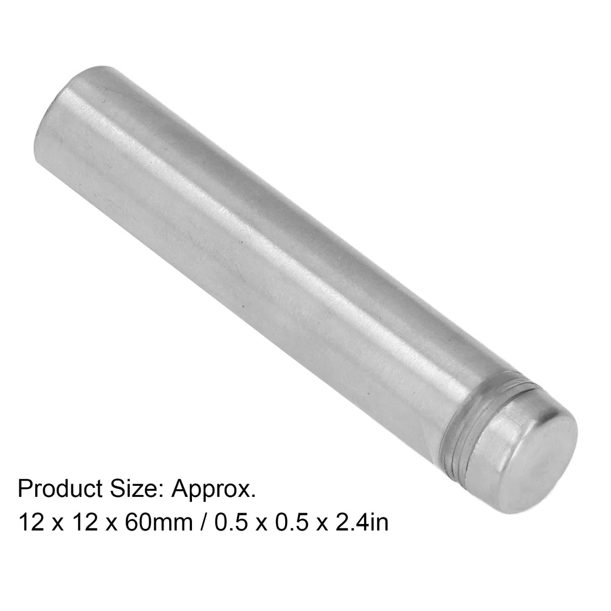 Buachois 12 Pezzi Chiodi a Vite Pubblicitari,12 x 60 mm Distanziatori per Vetro in Acciaio Inossidabile,Viti per Supporti per Cartelli,Vite Segno Pubblicità Chiodi Hardware Supporti Viti
