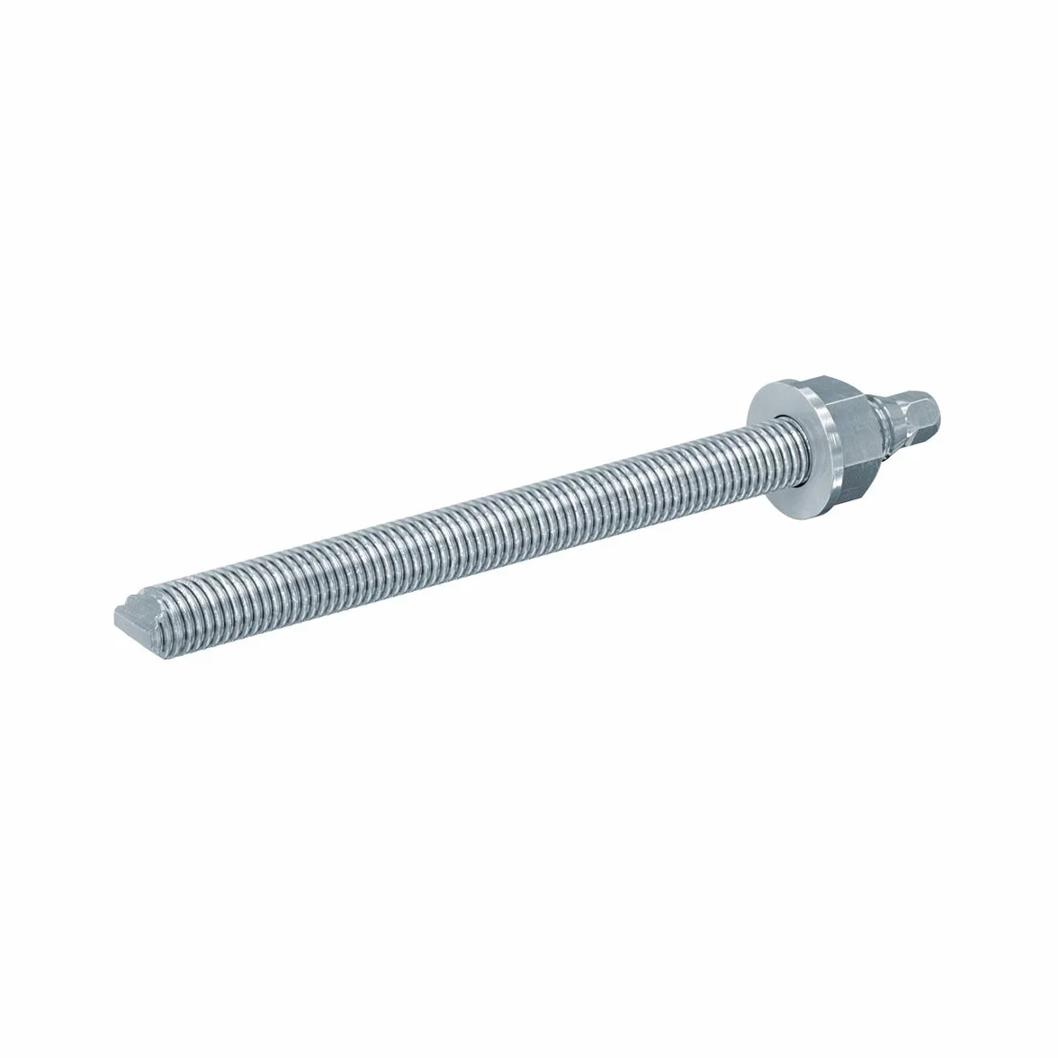 Fischer Barra Filettata RG M12x160, per Ancorante Chimico, in Acciaio 5.8, con dado e rosetta, 10 pezzi per confezione, 50258