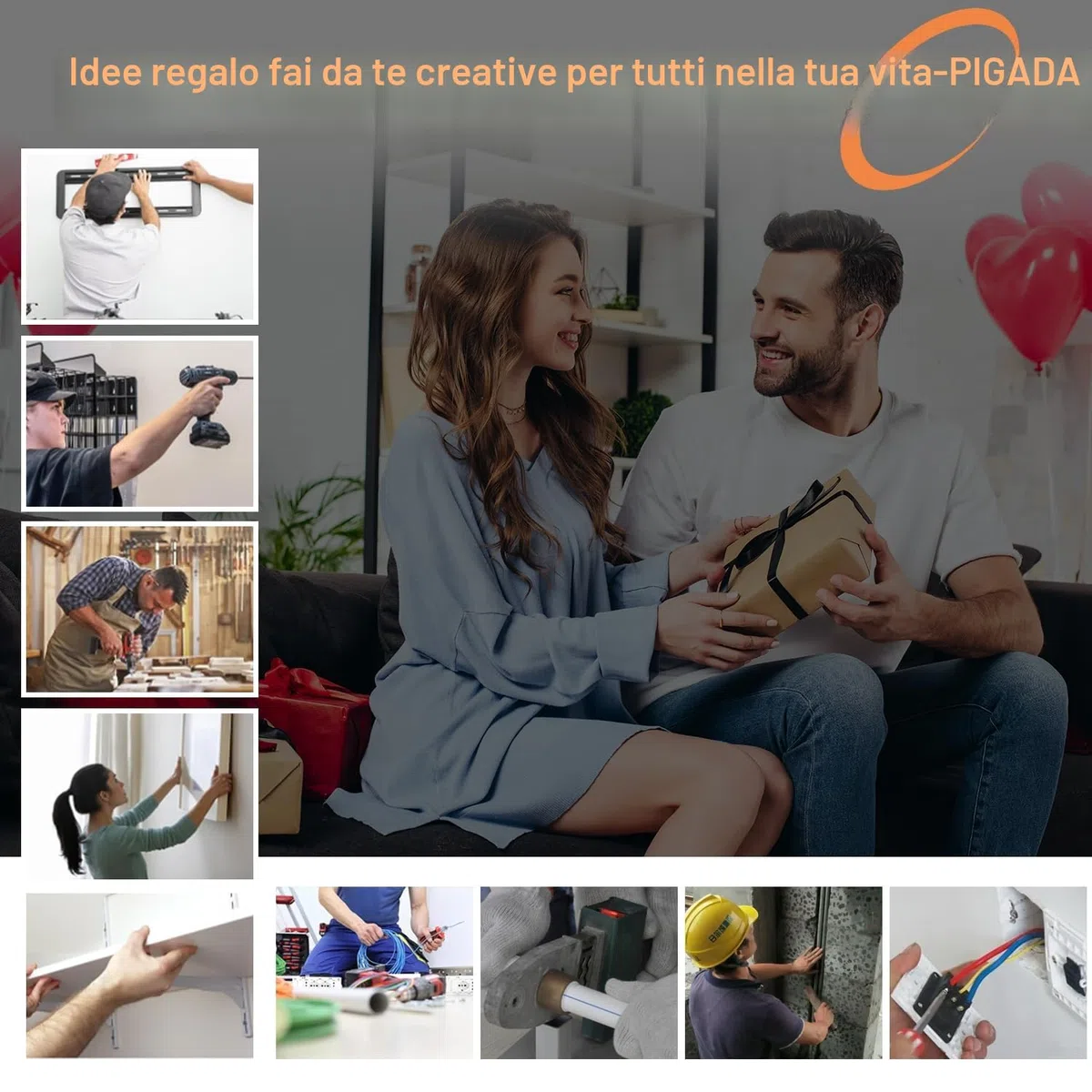 Rilevatore da Parete fino a 12 cm contiene custodia protettiva, Rilevatore di Metallo 6 In 1 con chip microprocessore intelligente Display HD LCD,Avviso Sonoro,Legna/Metallo/Magnetico/Cavi Elettrici