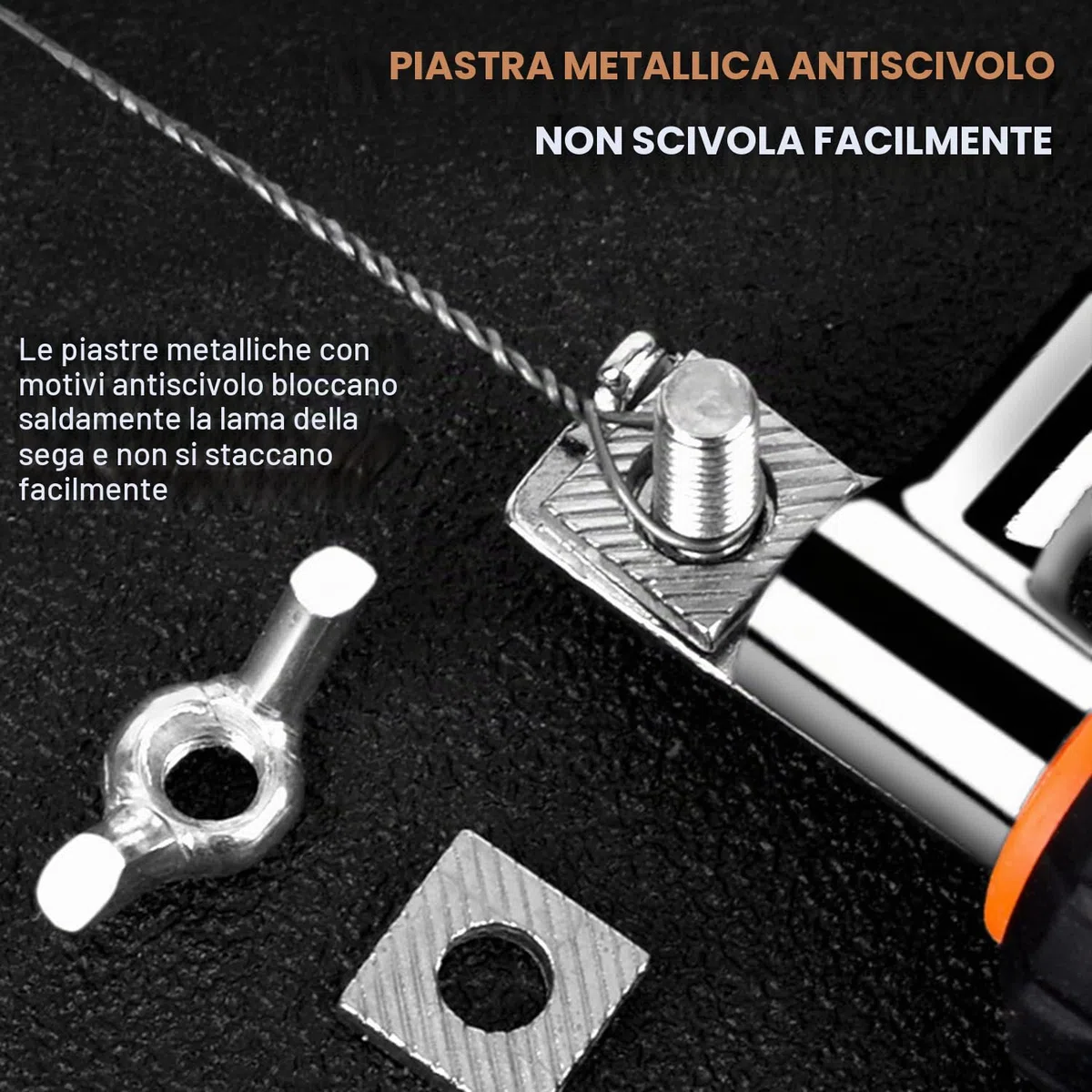 VOBOR Sega da Gioielli, Seghetto da Traforo con Telaio Regolabile e 5 Lame, Strumento di Taglio per Legno, Pietra, Giada, Metallo (S)
