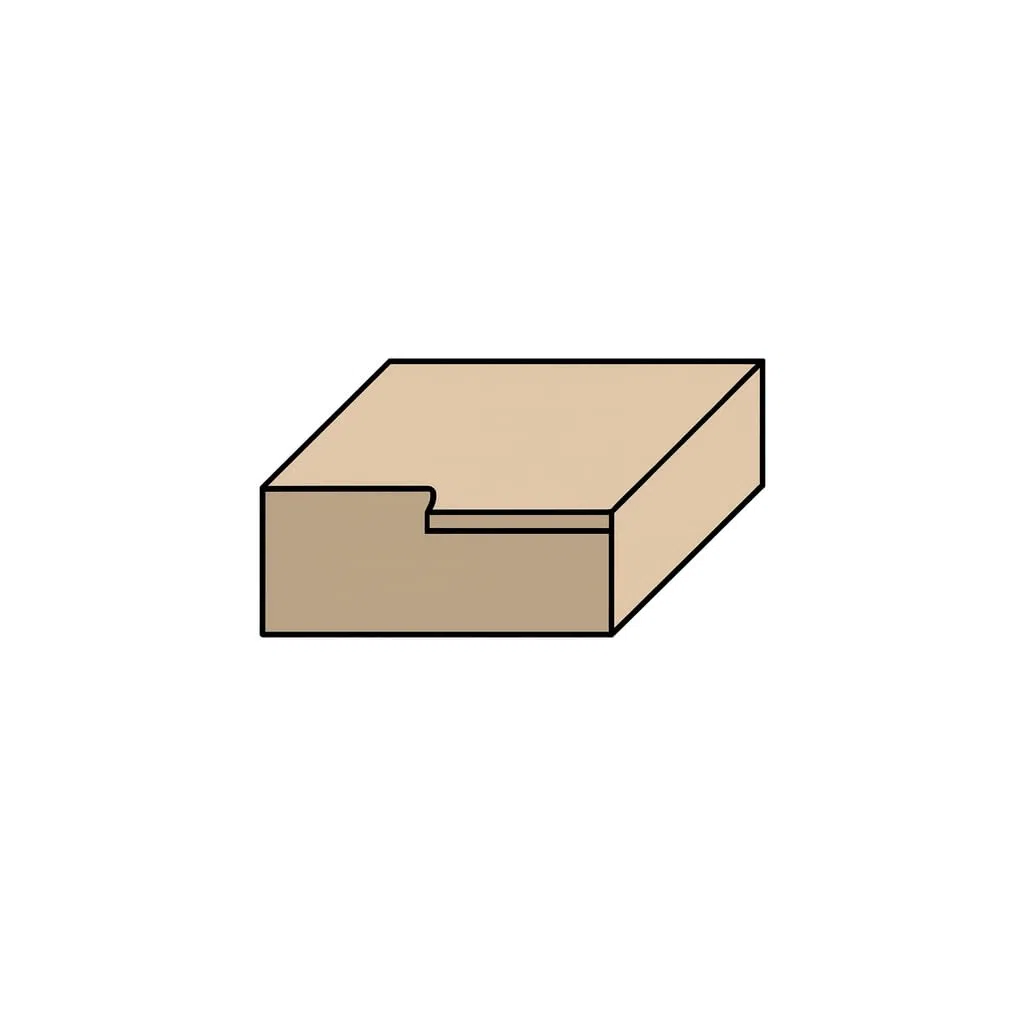 Fresa per rifilare legno con cuscinetto superiore 2 taglienti dritti in metallo duro, diametro 12,7mm, altezza taglio 25mm, gambo 8mm – per fresatrice verticale e rifilatore - GodzillaBits LTS.306.127