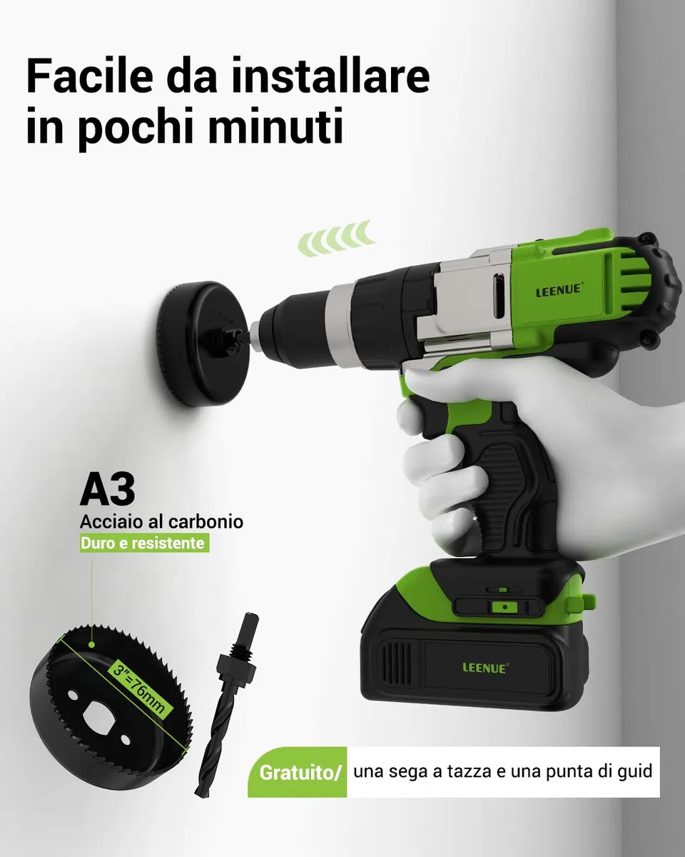 2 passacavi da incasso, copertura per prese da incasso, passacavo da parete con sega a tazza da 76 mm, colore bianco, per TV a parete
