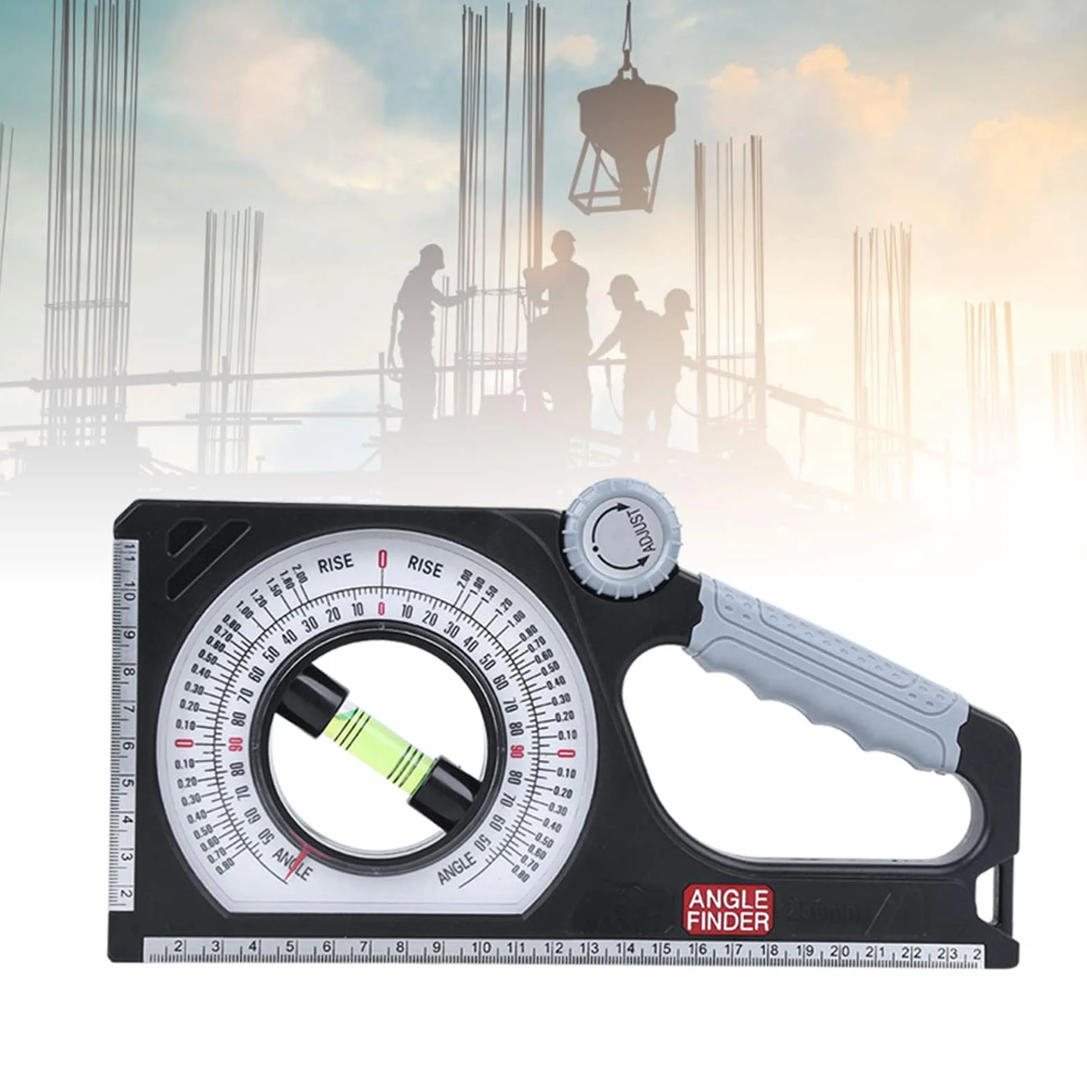 Misuratore di Pendenza Digitale Preciso, Clinometro Magnetico con Livella per Angoli - Inclinometro Multifunzione per Lavori in Legno, Edilizia e Costruzione