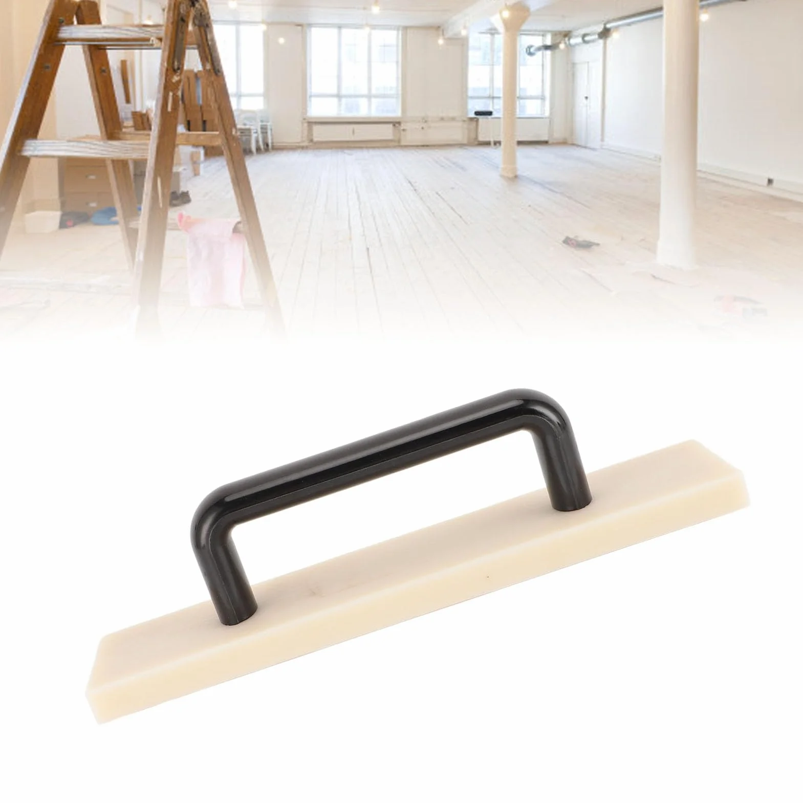 Blocco di Tappatura, Strumento di Pavimentazione in Nylon con Manico per Legno Duro, Laminato, LVP, LVT, Strumento di Installazione di Pavimenti Professionali (26,5 Centimetri)