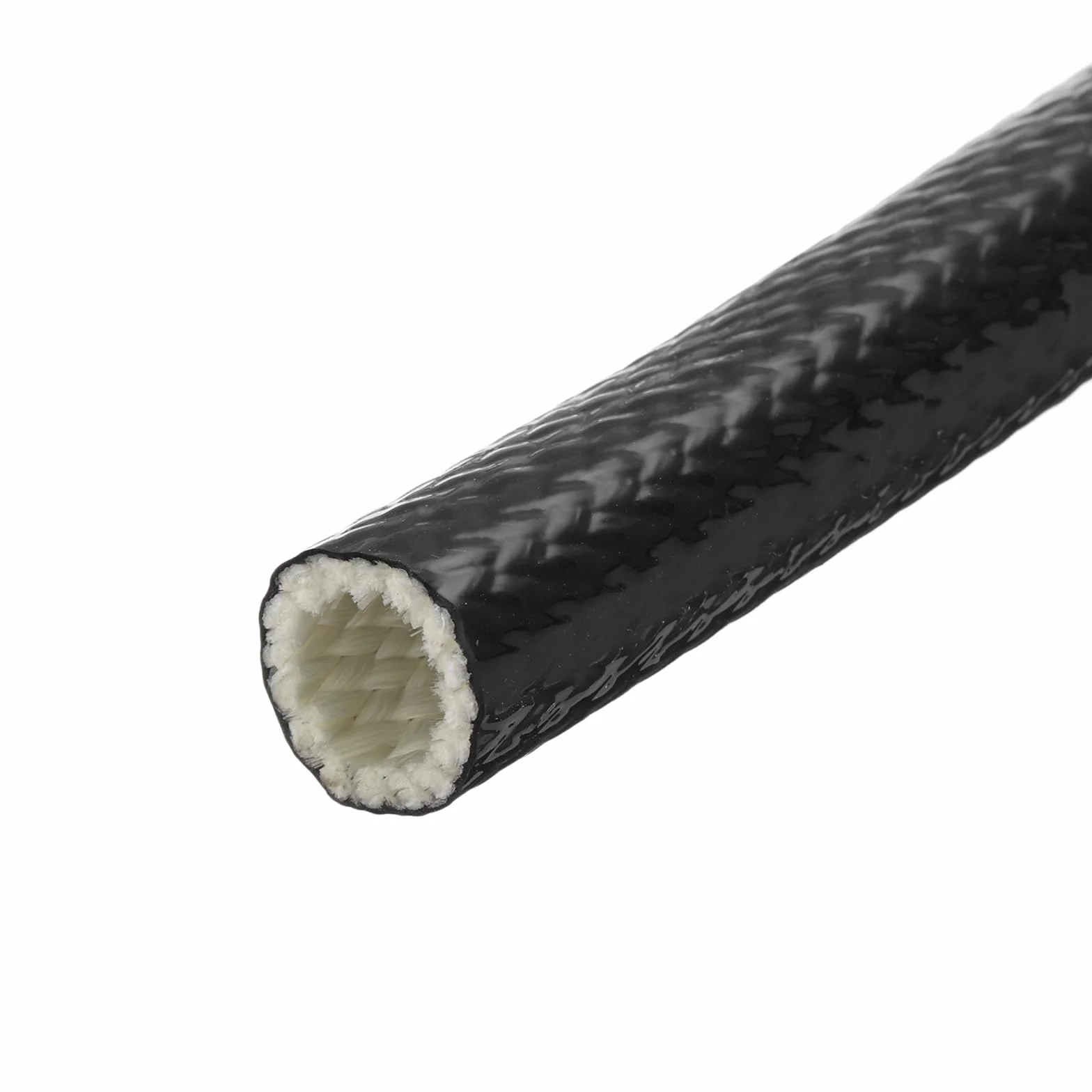 QUARKZMAN 0.8" ID 3.3ft Nastro Fibre Vetro Rivestito Silicone Guaina Antincendio Schermato Termicamente, per Tubi Flessibili Automobilistici, Cavi Elettrici, Nero
