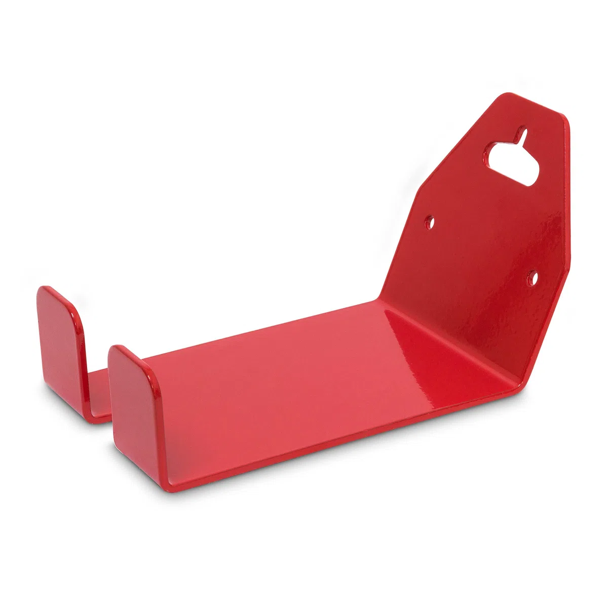 Relaxdays 4X Portabici da Muro, Rastrelliera Bicicletta, a Parete Porta Bici, Gancio per Pedali, L x P: 10 x 14,5 cm, Rosso
