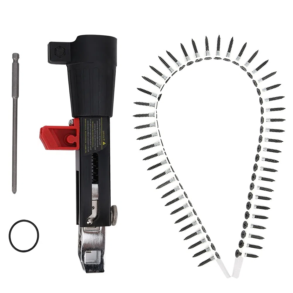 Vendite Pazze Attrezzatura di serraggio a vite, chiodo a catena automatico squisito regolabile per cartongesso per soffitto per tavola di legno per parete divisoria