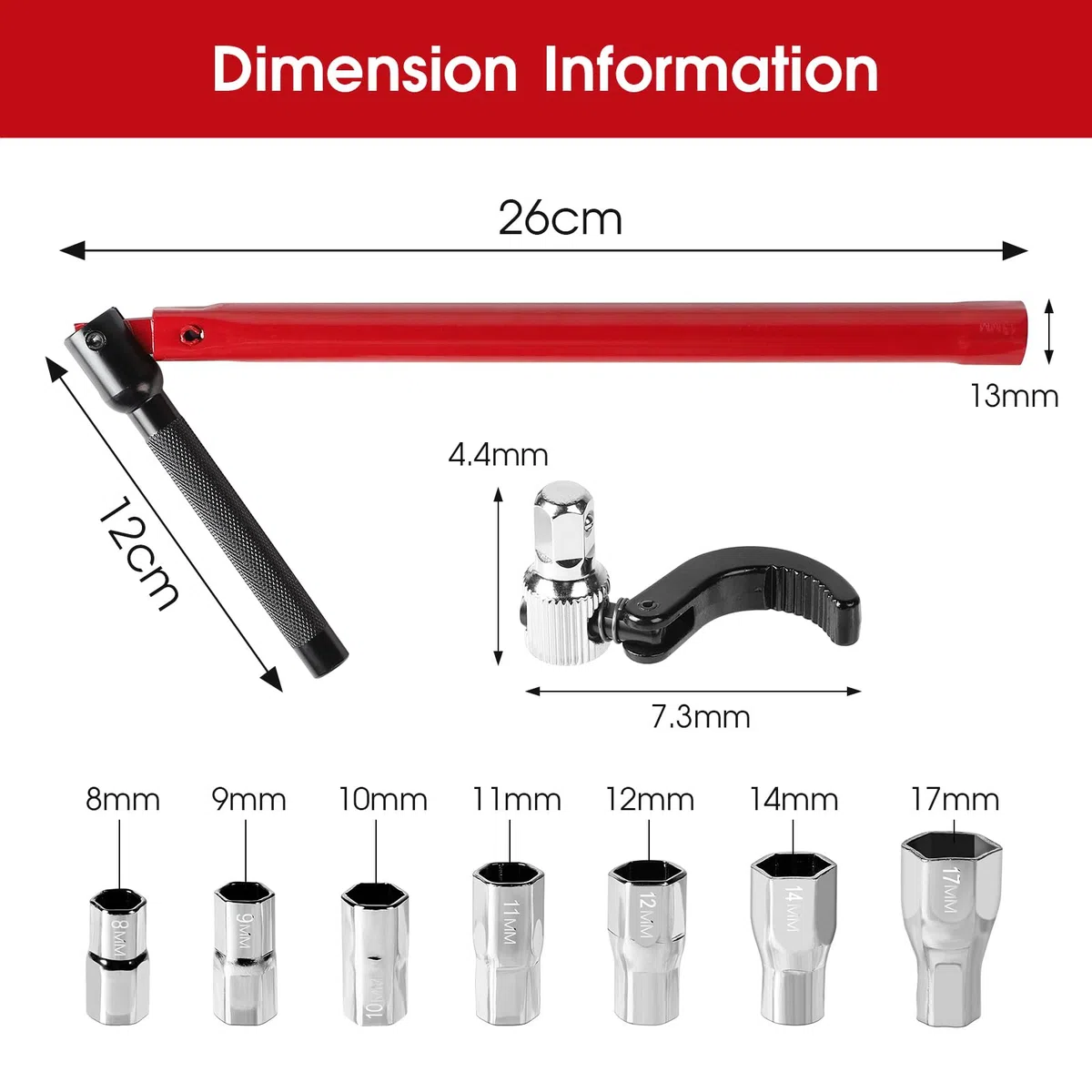 9 Chiave rubinetto lavello Chiavi per dadi dei rubinetti set 13 mm Chiave per rubinetto sottolavello Adattatore 8-17 mm strumento Chiave regolabile per lavabo per l'installazione dei rubinetti