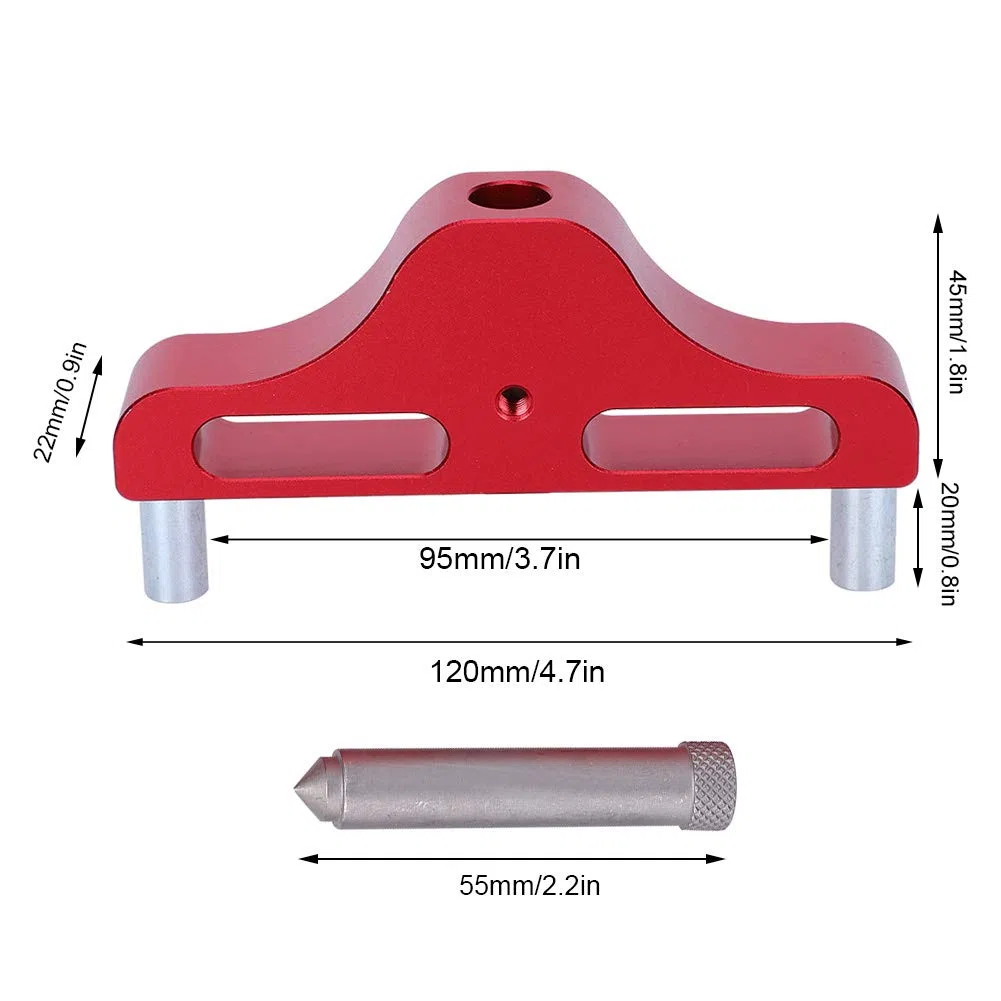 Cerca Centro, ZX-1 Trova Centro Legno, Center Finder in Lega di Alluminio, Tracciatore per Carpenteria, Edilizia, Macchinari per Perforazione