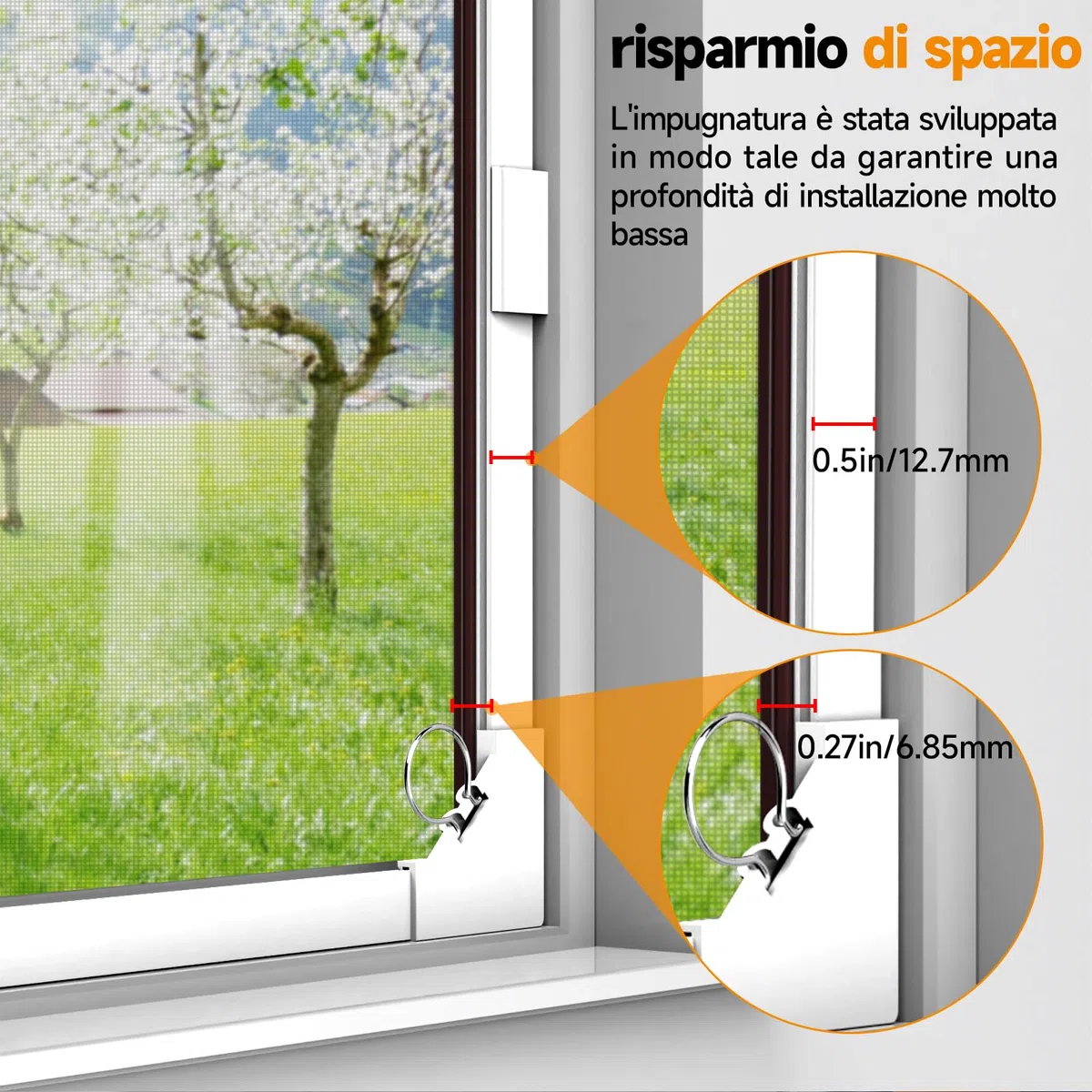 Zanzariera Magnetica a Misura 130x150cm, Cornice Bianca e Rete Grigia Antizanzare - Installazione Rapida Senza Foratura, Fibra di Vetro Durevole Fai Da Te - Grigia