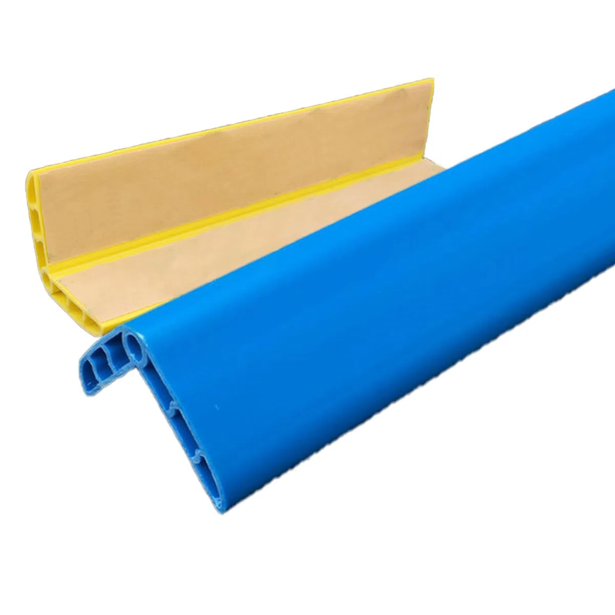 Profilo Angolare PVC, Paraspigoli Muro Autoadesive, Porose Anticollisione, Adatte per Angoli, Ringhiere e Bordi di Scale(Blue,3.5x150cm/1.4x59in)