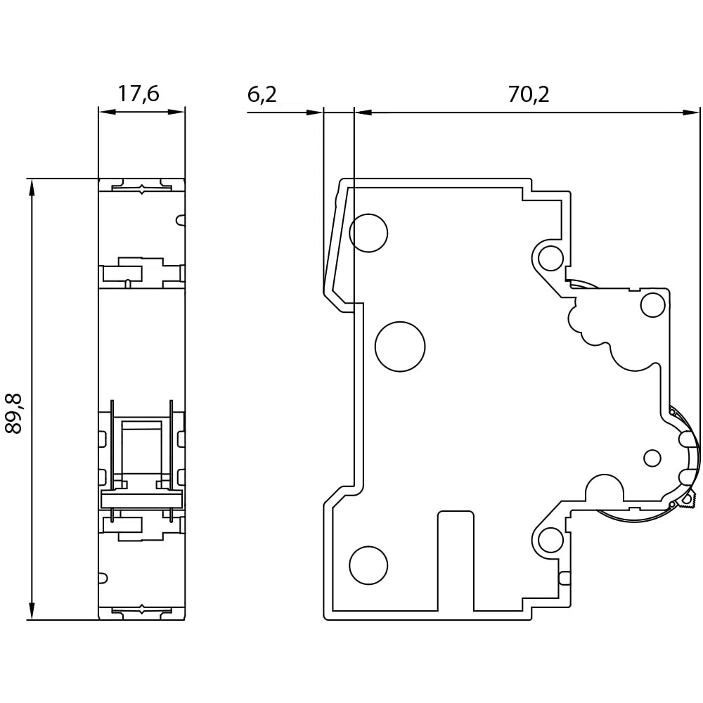 Siemens 5SY6 – Interruttore automatico 70 6 KA curva-c 1 poli 16 A