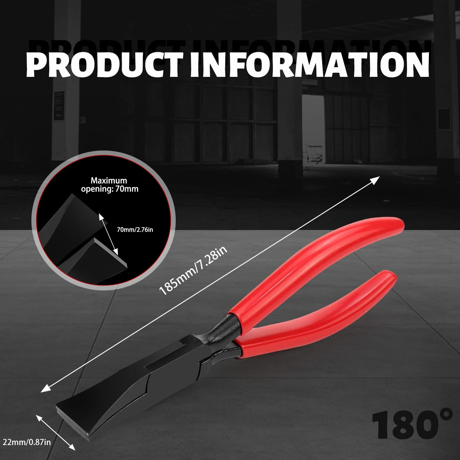 LPZMPZ Pinza Piegatrice a 180 Gradi, Piega Lamiera Manuale, Pinza Piegatrice a Mano con Manico Antiscivolo, Larghezza Ganasce 22 mm, per Piegare e Lisciare Lamiere, Rosso