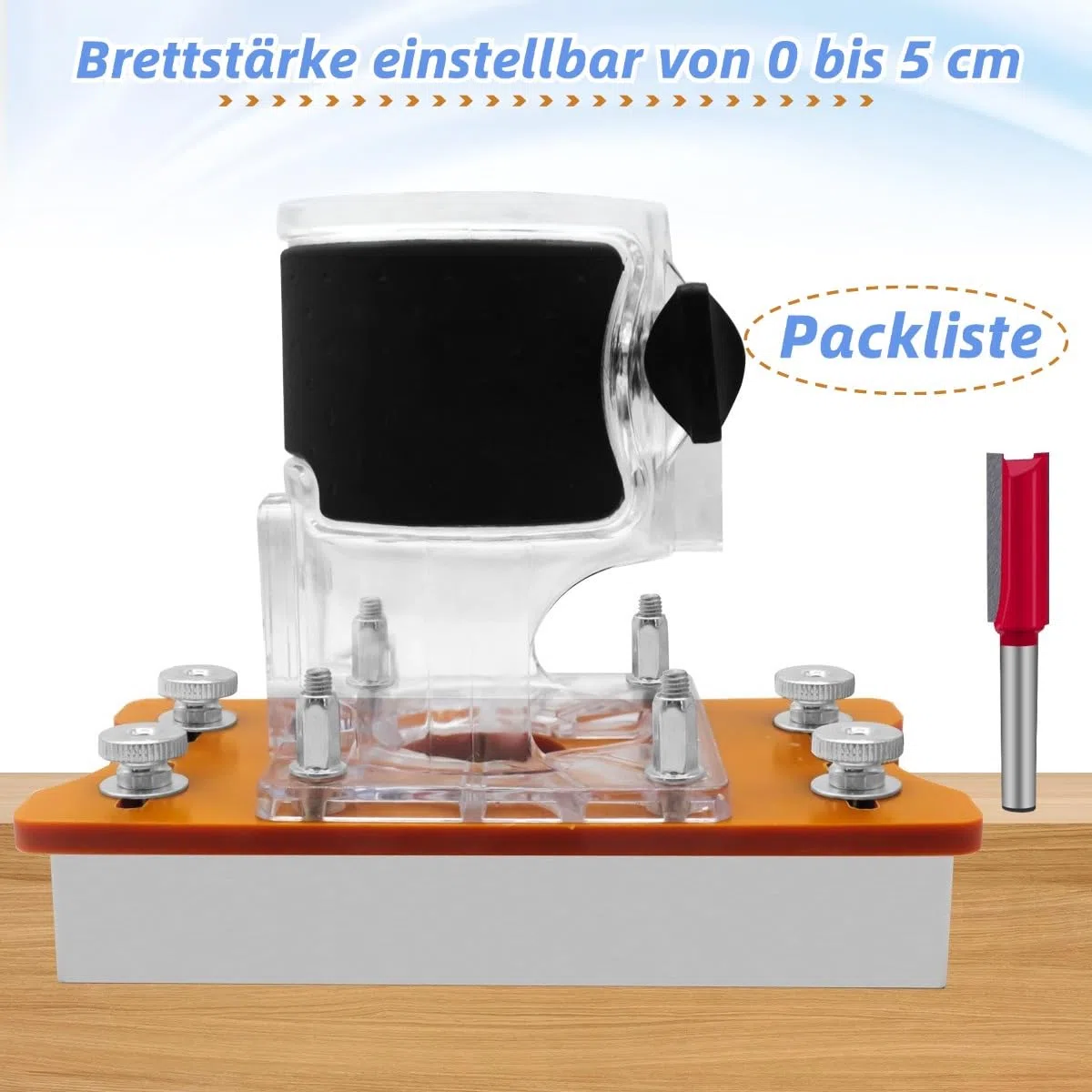 Piastra di base per fresa superiore, 2 in 1, per fresa per legno, con base per router in legno, supporto per fresa 64 a 65 mm
