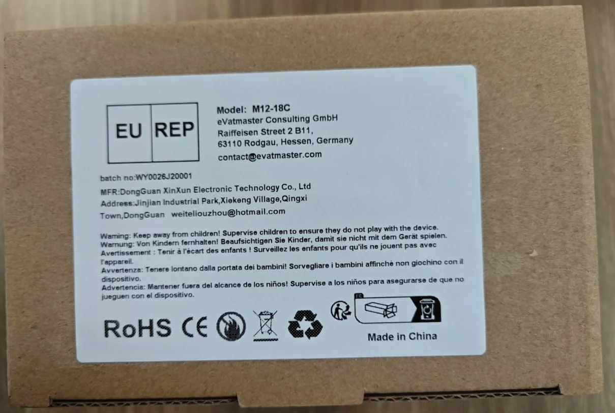 Powarobor Caricatore rapido multi-voltage 12 V 18 V compatibile con strumenti Milwaukee M18 18 V/M12 12 V agli ioni di litio