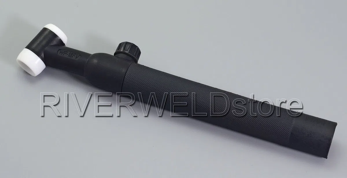 RIVERWELD Corpo della testa della torcia per saldatura TIG WP-18 SR-18 350Amp raffreddato ad acqua (valvola flessibile 18FV)