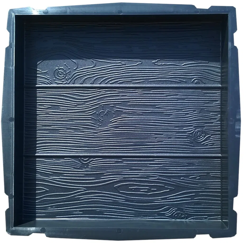 2 PCS stampi in cemento 40x40x5cm, Di Lastre, pannello per decking, imitazione del legno, giardino dei prati, decorazione del giardino, percorso, DIY, pavimentazione, multifunzione