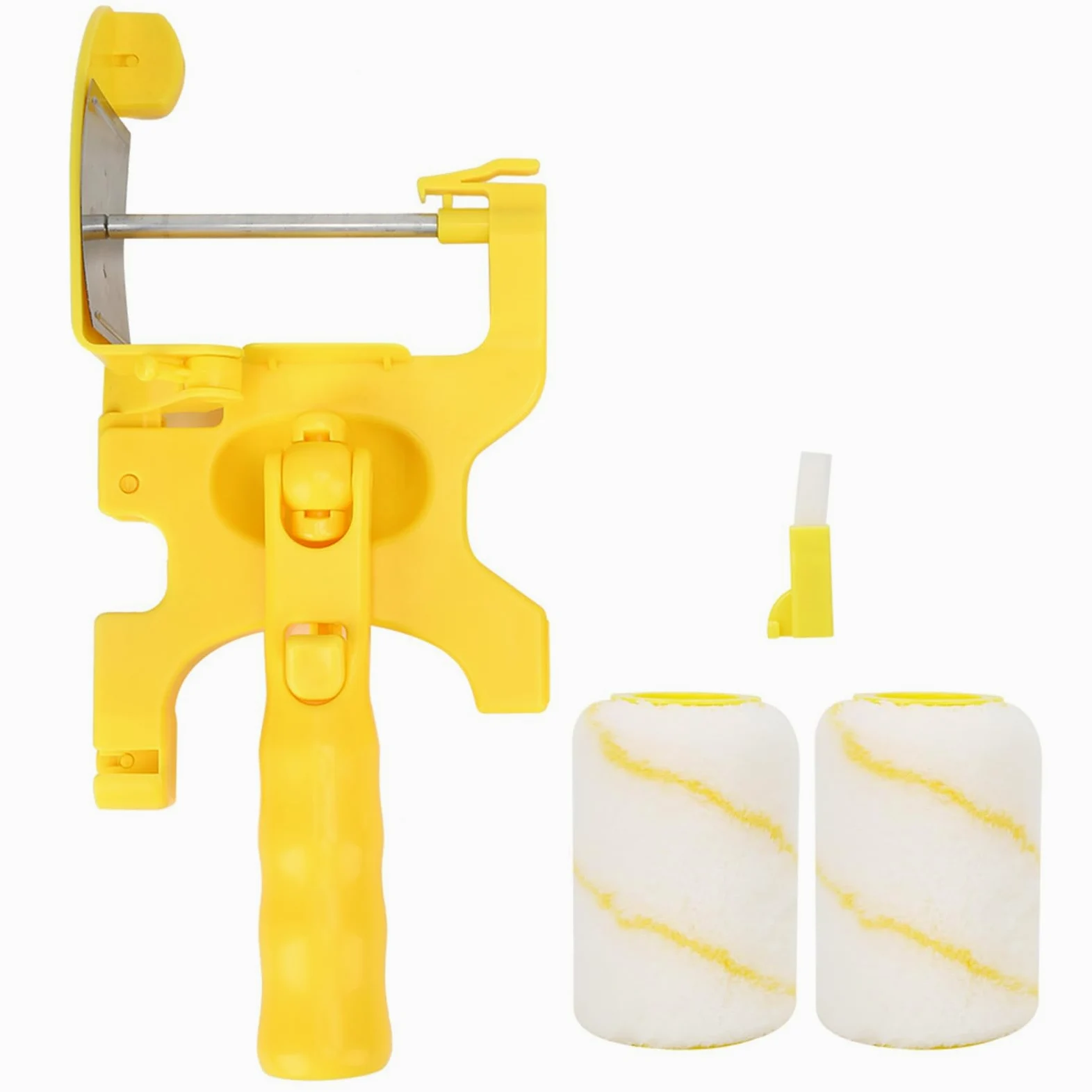 Bordo per rullo di vernice, kit di bordo per vernice portatile con rullo e pennello, Bordo per pittura portatile per strumento di sicurezza a soffitto a parete per la casa, 30 x 12 x 6,4 cm
