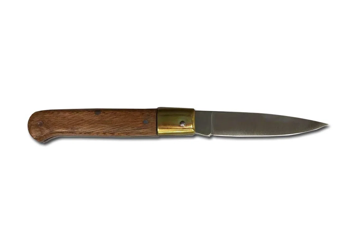 AUSONIA - Coltello da tasca modello Calabrese manico legno Cm 23