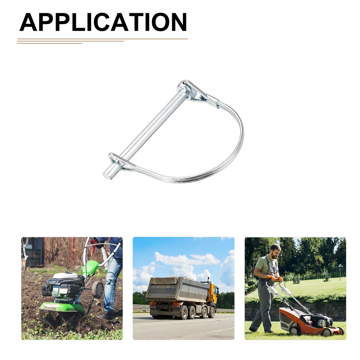 DTGN 6mm x 70mm (Dxl) Perno Bloccaggio Albero - 5pz - BENE per Rimorchi Agricoli Prato - Perno Accoppiatore per Rimorchio Rotondo Acciaio Carbonio - Tono Argento