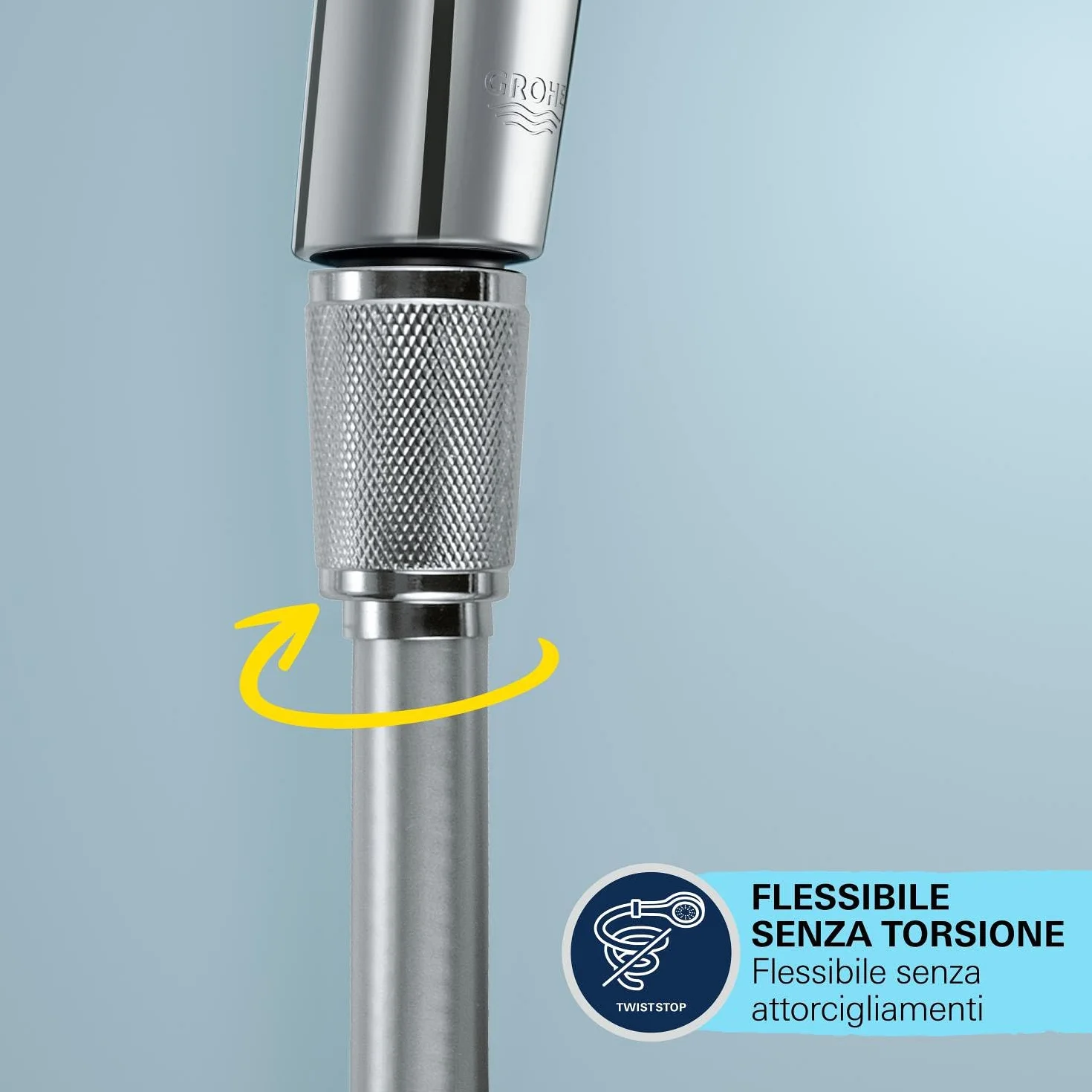 GROHE QUICKFIX VitalioFlex Comfort, Flessibile doccia, 2000mm, In metallo, 27173002