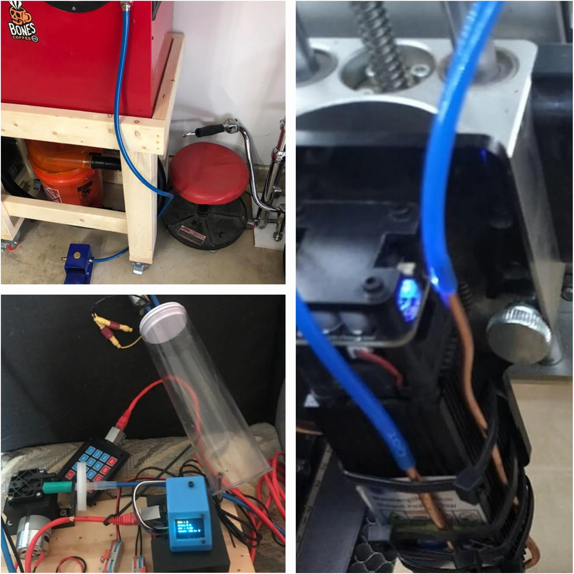 10 Metri Tubo per Aria Poliuretano Blu,12mm Diametro Esterno 8mm Diametro Interno Tubo Pneumatico per Aria Compressa,Pneumatico Flessibile 32.8ft con 14 Pcs Attacchi Rapidi