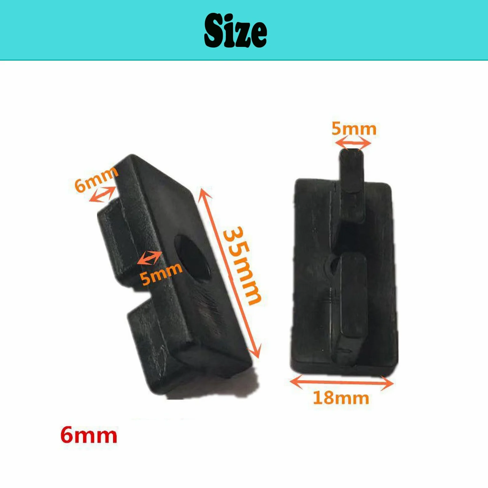 Clip per pavimentazione in composito, clip di fissaggio iniziale, clip per pavimentazione a bordo, clip per fissaggio nascosto, clip per fissaggio a bordo WPC con viti T da 6 mm