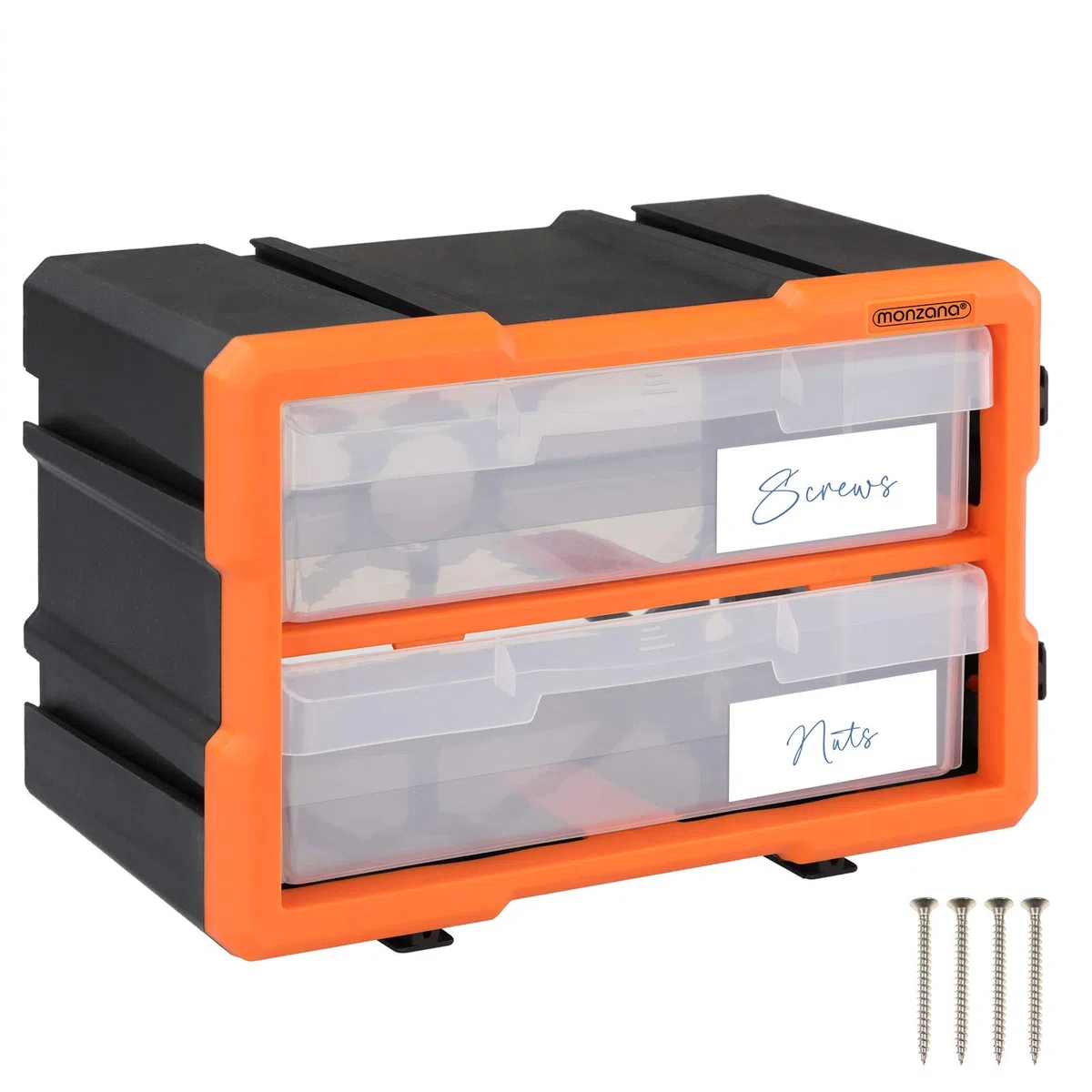 Monzana Box Portaminuterie Organizer espandibile 4 scomparti Contenitore Minuterie Utensili Officina