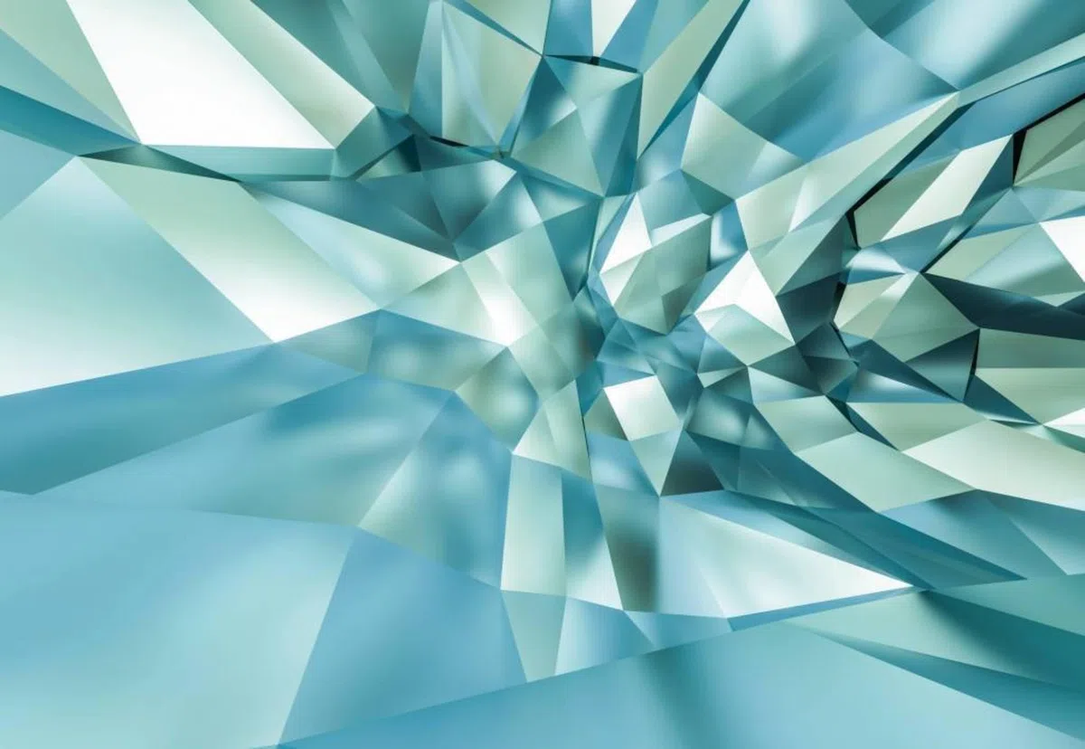 Papier Fototapete - 3D Crystal Cave - Größe 368 x 254 cm