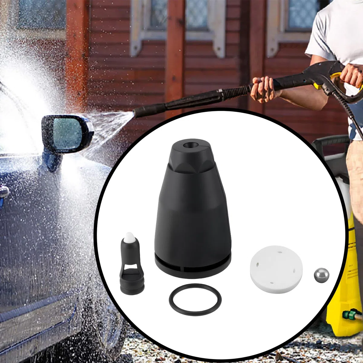 Create idea Kit di riparazione per ugelli in ceramica turbo rotante compatibile con ugello Turbo Karcher K2 K3 K4