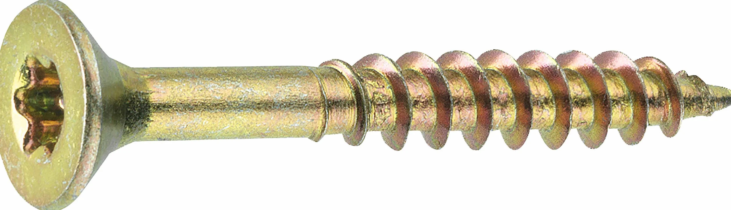 Connex Viti universali 4,0 x 40 mm – 455 pezzi nel set – testa svasata – attacco TX – filettatura parziale – giallo zincato/set di viti/secchio viti / B30192