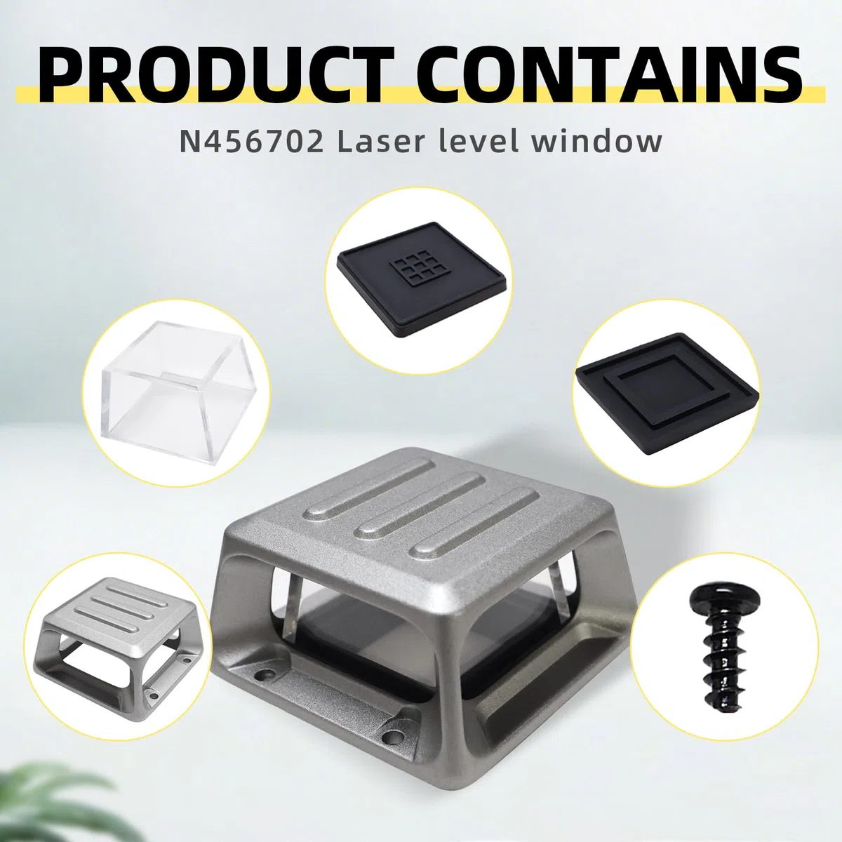 3PC N456702 Livella laser Windows DW089LR finestra di ricambio adatta per DeWalt DW0811LG DW0811LR DW089LG DCLE34030G-QU DW089LR DCLE34030G
