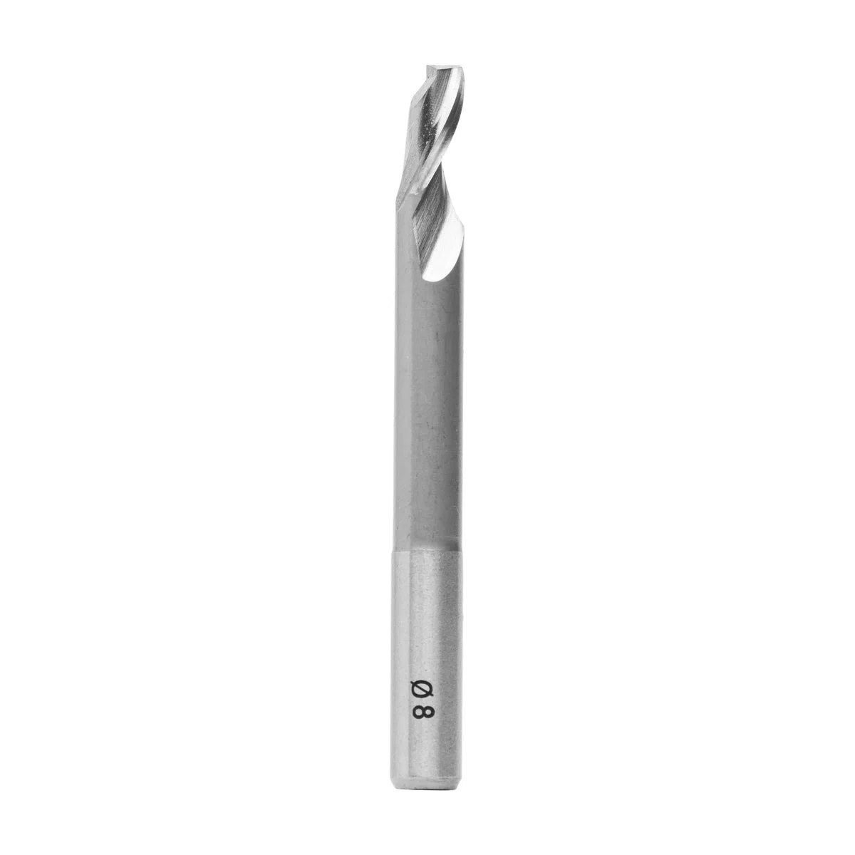ENT 30025 Fresa a spirale HS, Gambo (S) 8 mm, diametro (D) 8 mm, NL1 14 mm, NL2 54 mm, Z1, GL 80 mm