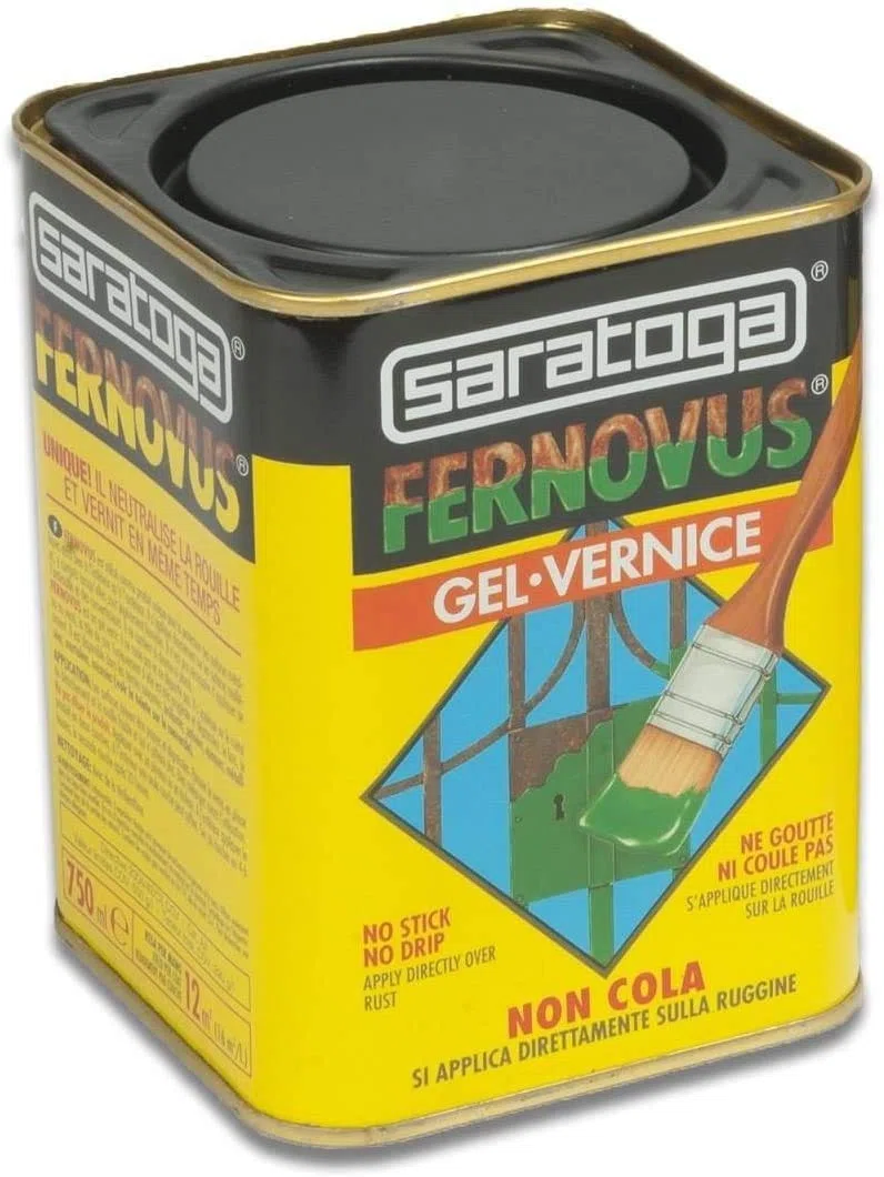 SARATOGA - SMALTO METALLIZZATO GEL FERNOVUS 750ML BRONZO OSSIDO ANTICO