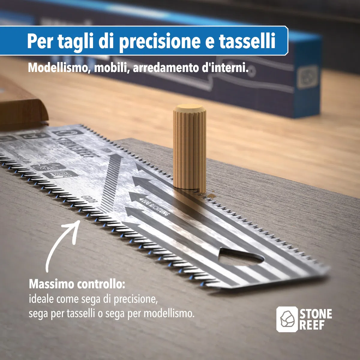 Sega giapponese Ryoba [300 mm] – Sega da traino con precisione – Sega a mano giapponese per legno, plastica e modellismo, sega a tasselli professionale per lavori in legno