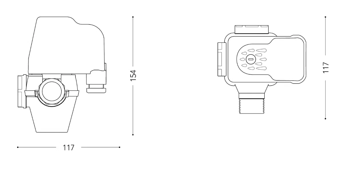 PRESSOSTATO PER AUTOCLAVE CON MANOMETRO E RACCORDO INTEGRATI PM5-3W ITALTECNICA