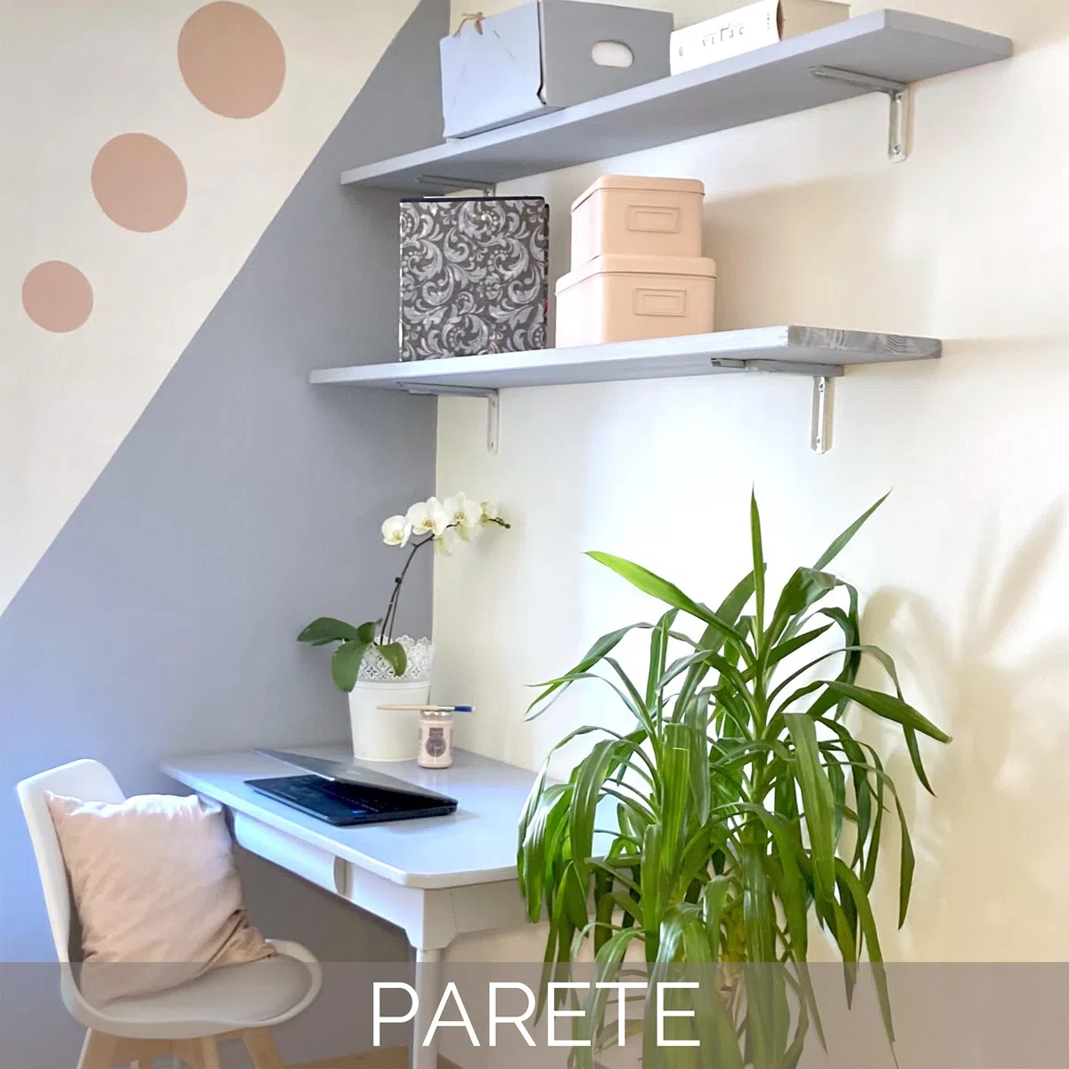 FLEUR DESIGNER'S PAINT | Pittura Chalk Paint Opaca, 750 ml, Senza Carteggiare, Multisuperficie, Colore F50 Miami Milk, Effetto Gesso, Per Pareti e Mobili, Extra Opaco, Ad Acqua, Made in Italy
