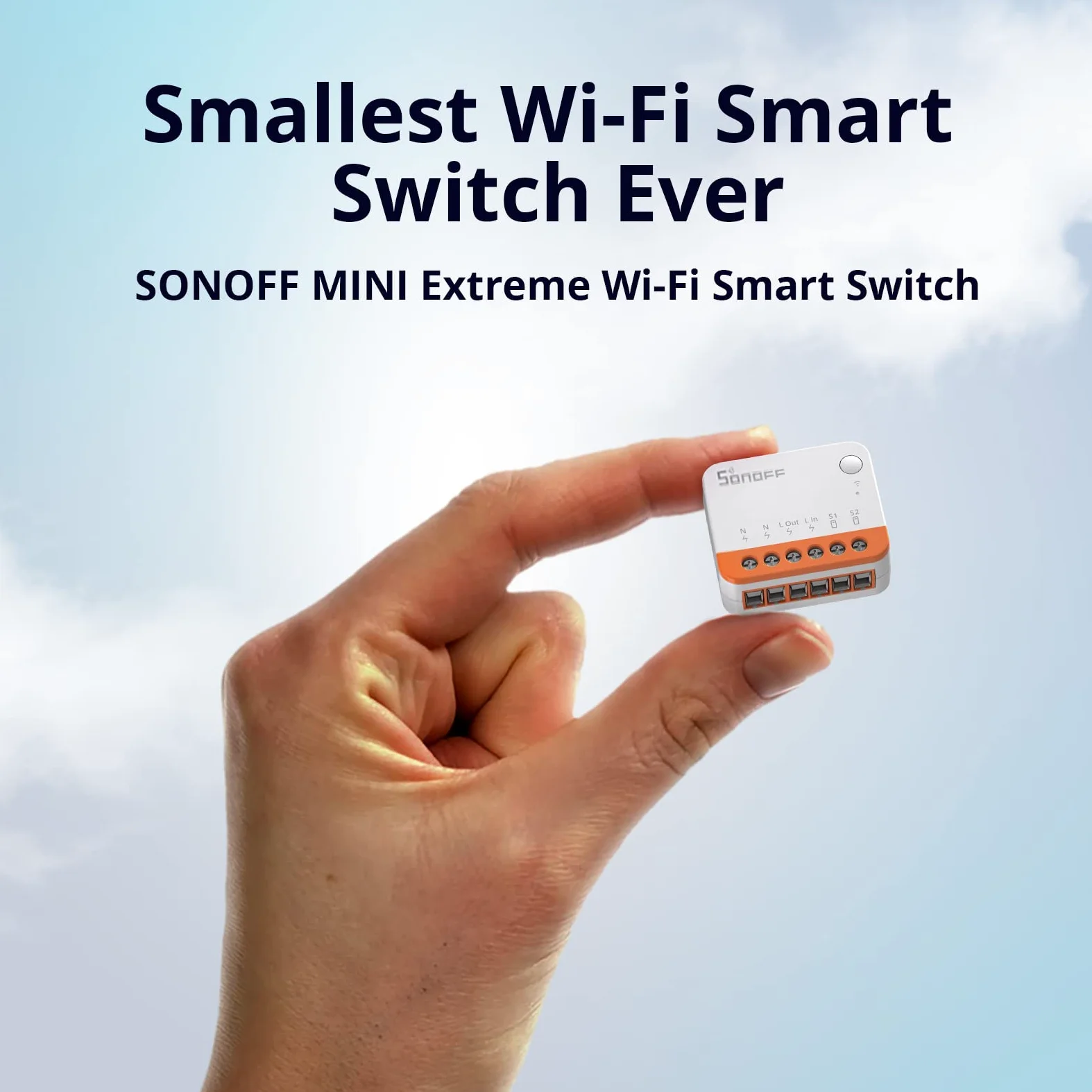SONOFF MINI R4 2PCS WiFi Smart Switch 2-Way, Interruttore intelligente DIY, modalità relè staccabile, WiFi 2.4G, controllo APP, Funziona con Alexa, Google Home Assistant, controllo remoto eWeLink