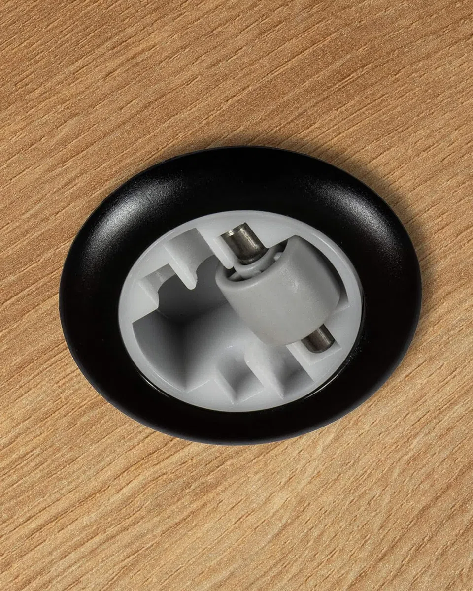Gedotec Ruota per mobili per foratura | 4 pezzi - ruote per trasporto senza freni | Ø totale 54 mm | ruota girevole in plastica | ruota con portata di 50 kg | MADE IN GERMANY