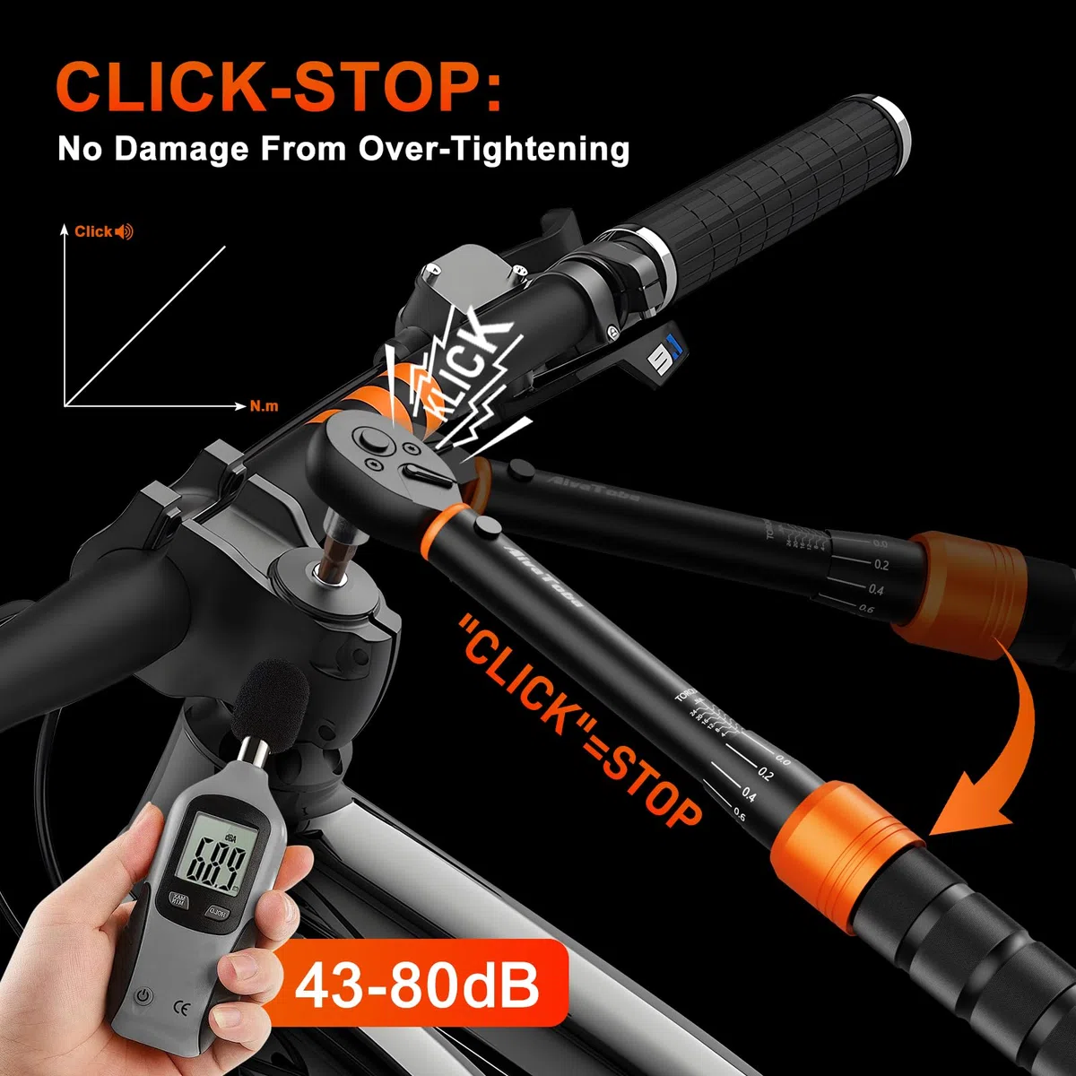 AivaToba Chiave dinamometrica per bicicletta 1/4", aggiornamento 2026, chiave dinamometrica 13 TLG, 2-24 Nm, set con cricchetto a 72 denti, precisione di errore ±3%, aste di prolunga, adattatore da 3